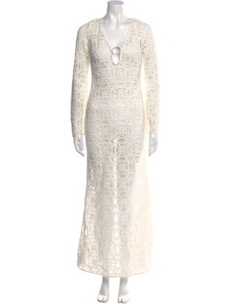 Significant Other Lace Pattern Long Dress