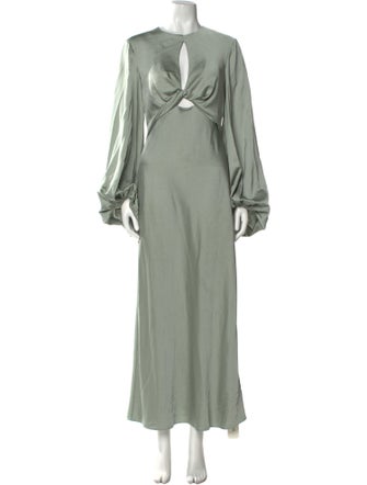 Significant Other Crew Neck Long Dress