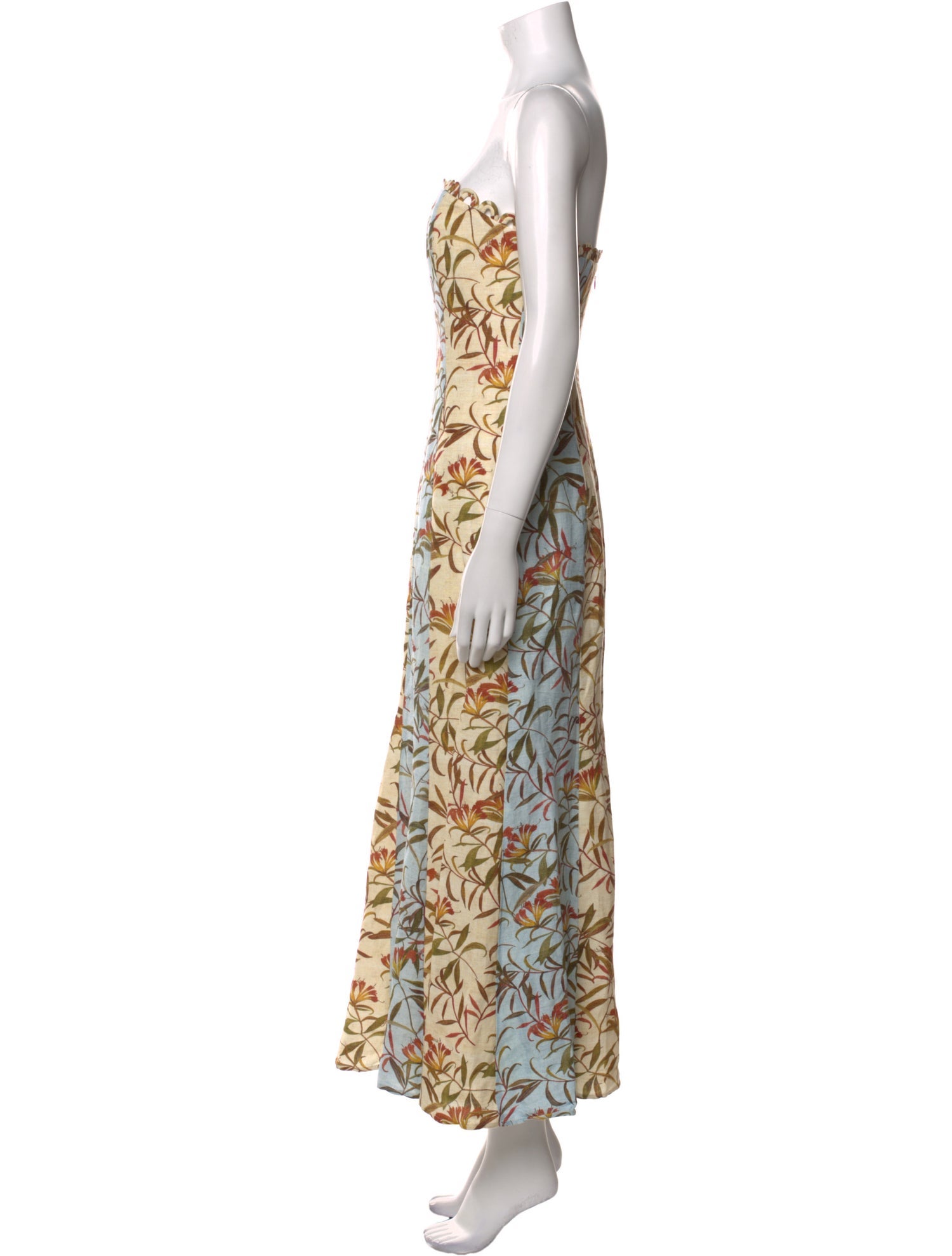 Significant Other Floral Print Midi Length Dress