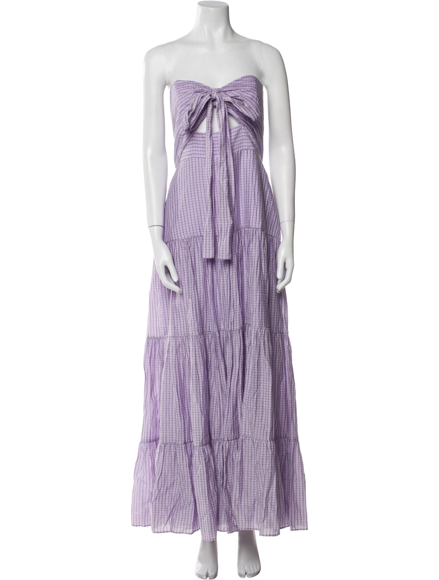 Significant Other Striped Long Dress