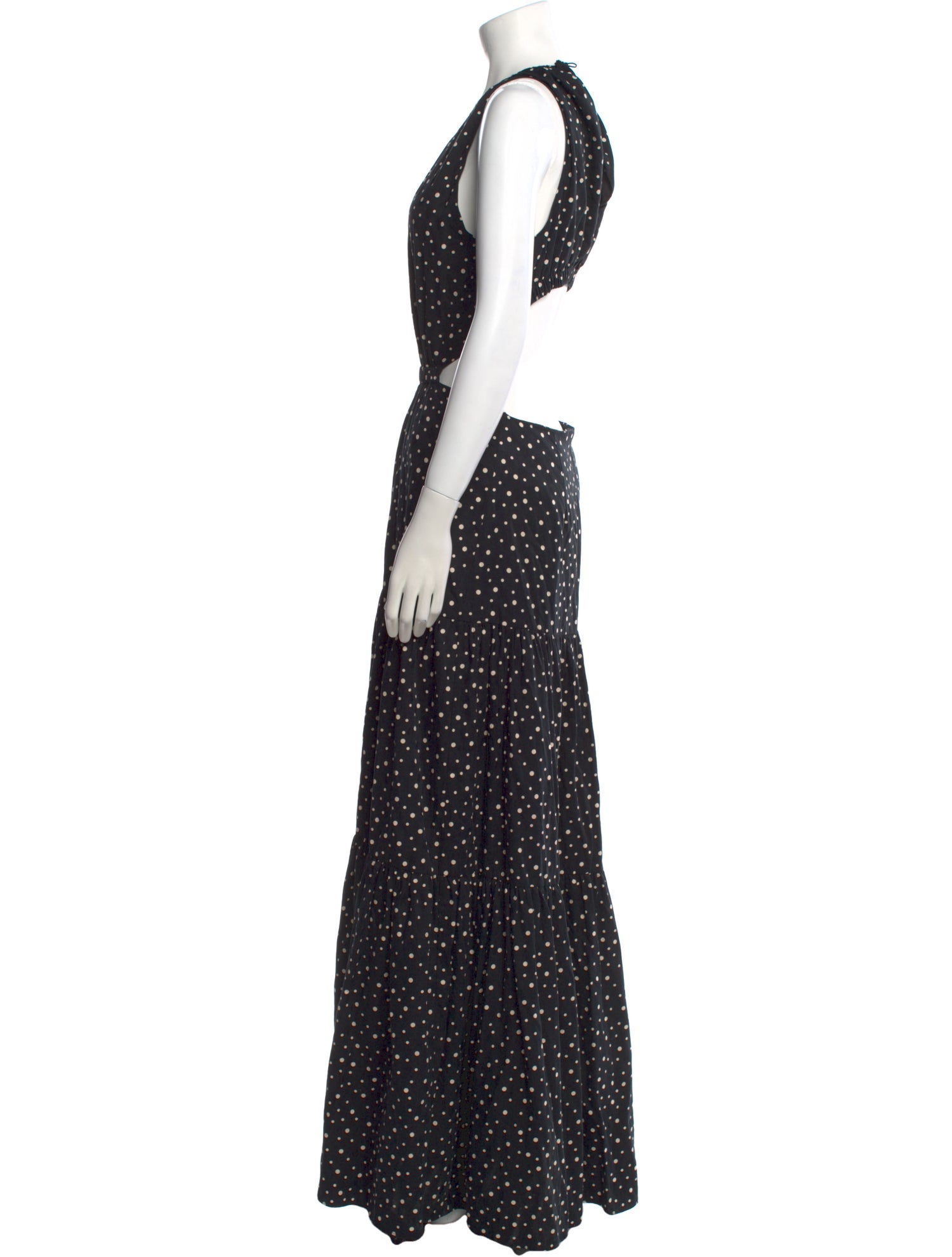 Significant Other Polka Dot Print Long Dress