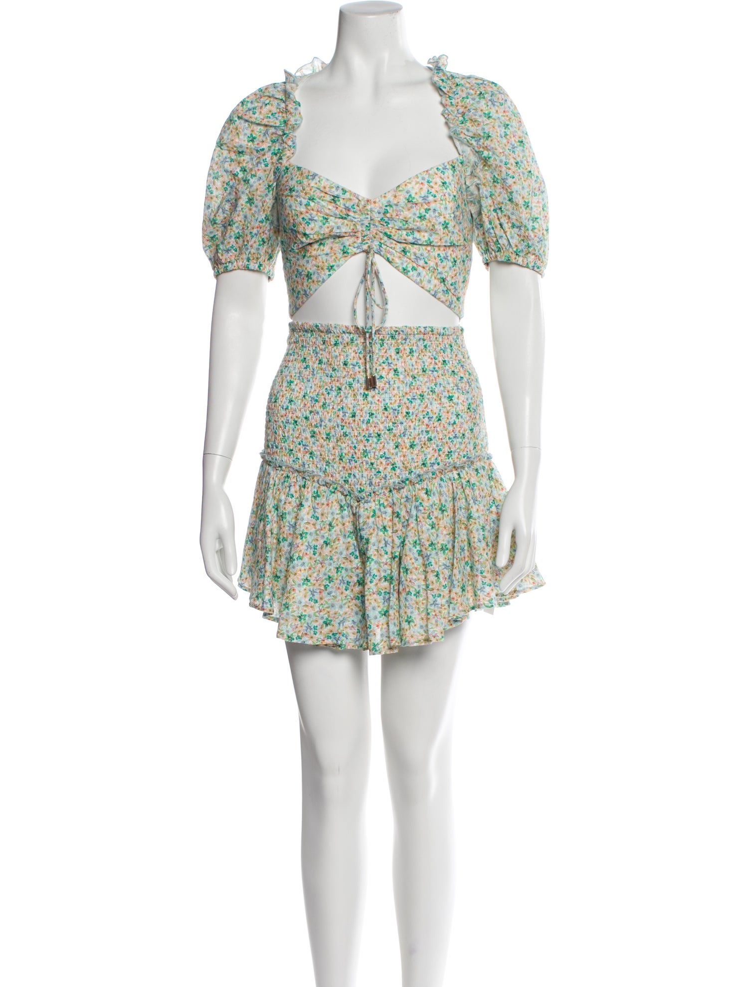 Significant Other Floral Print Skirt Set