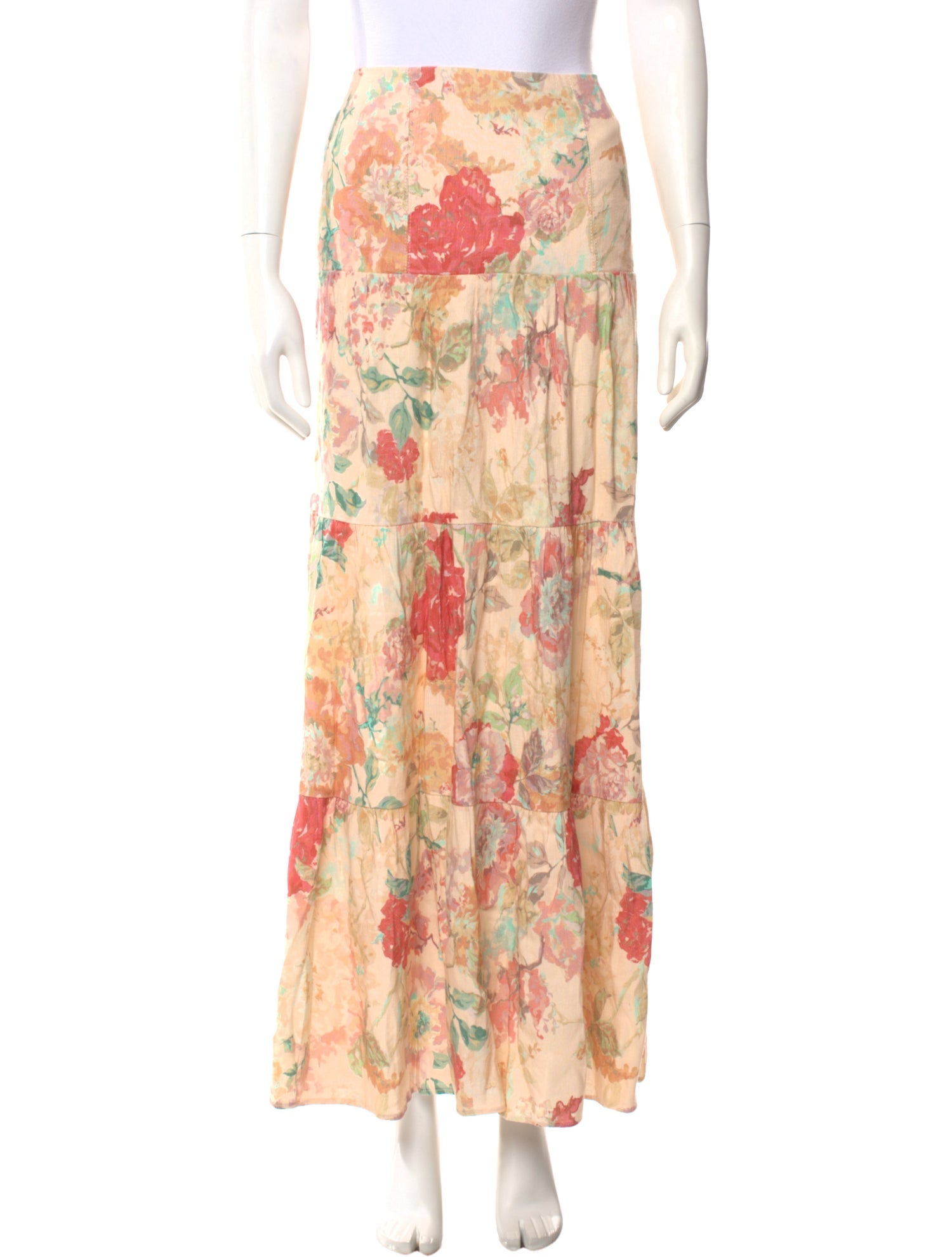 Significant Other Floral Print Long Skirt