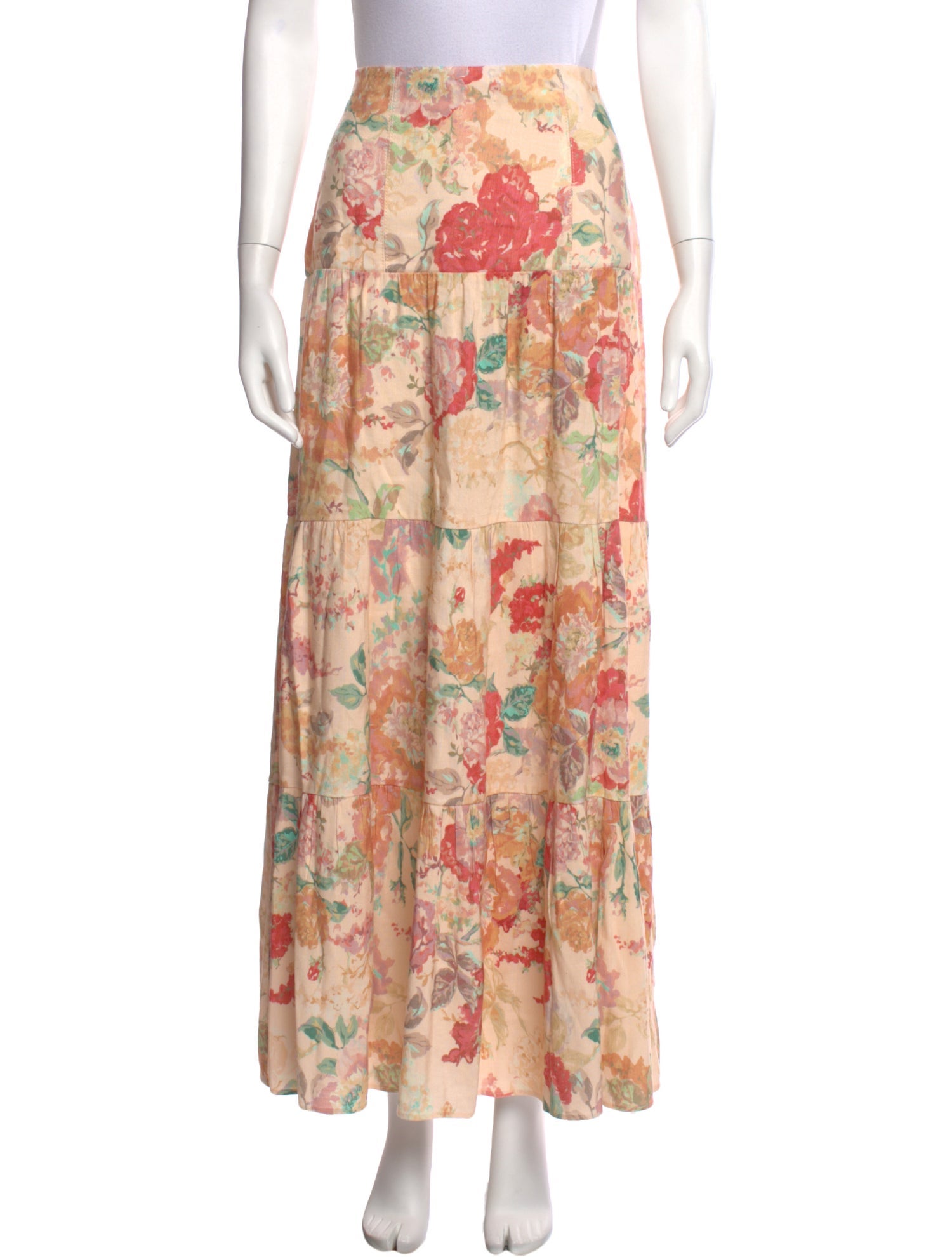 Significant Other Floral Print Long Skirt