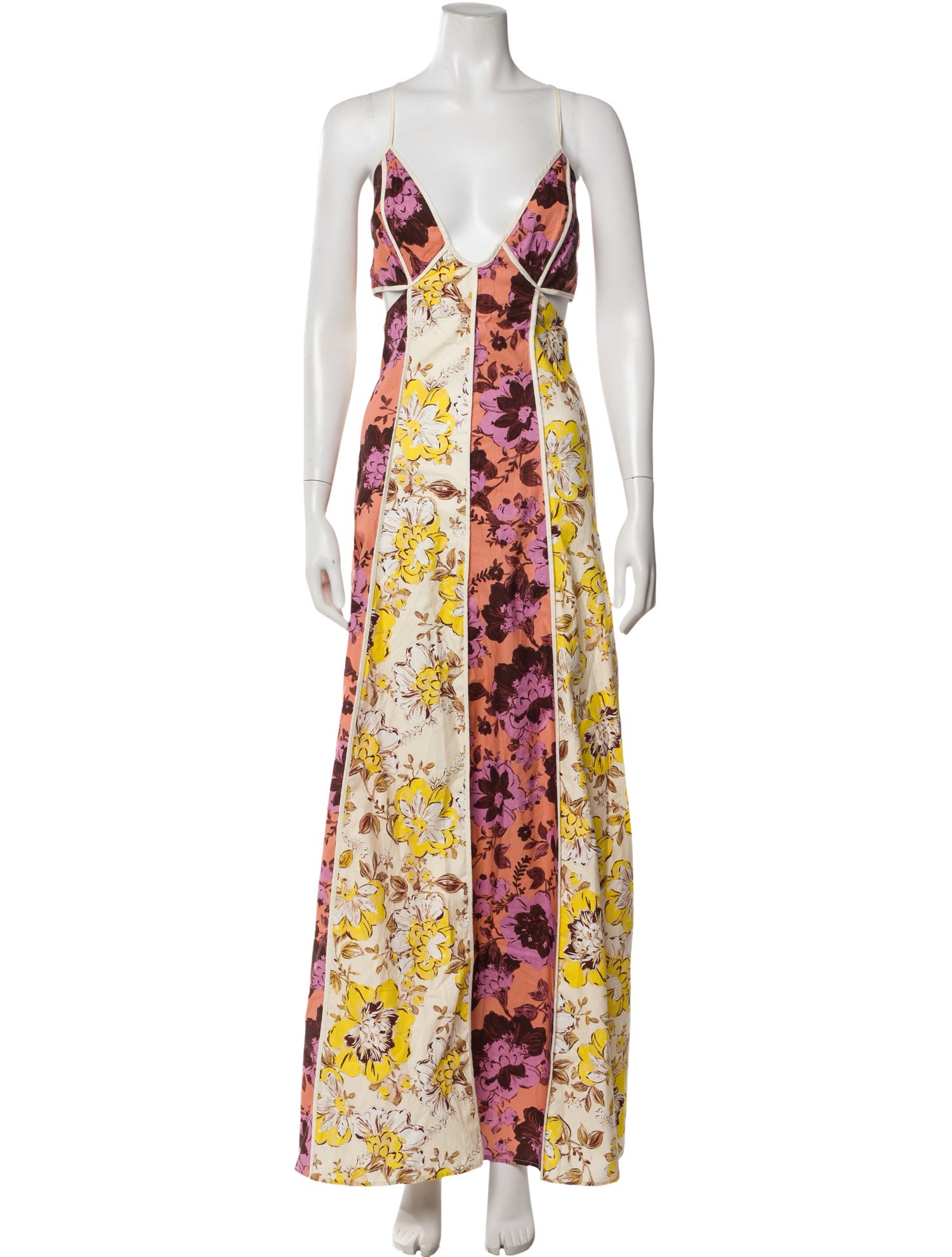 Significant Other Floral Print Long Dress