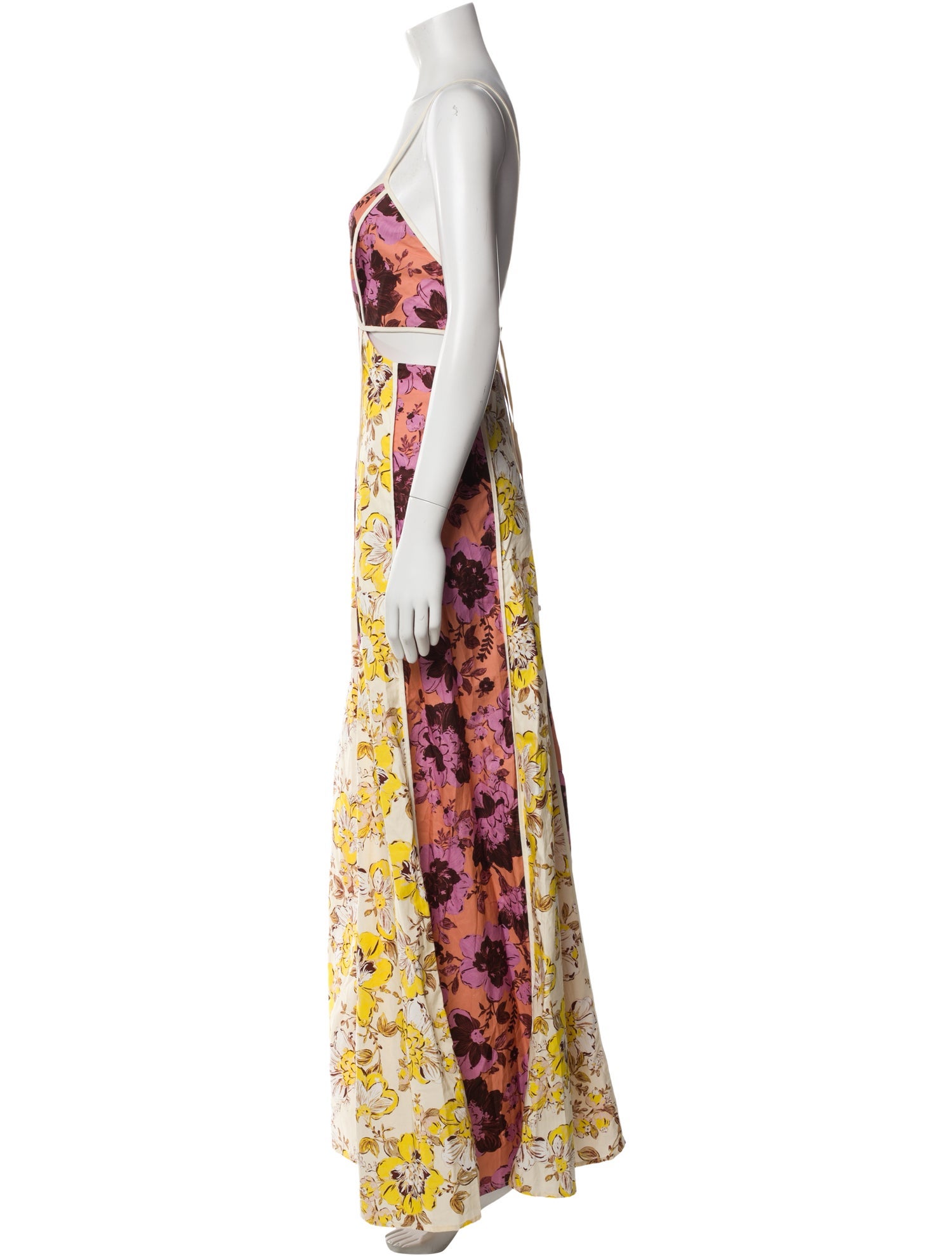 Significant Other Floral Print Long Dress