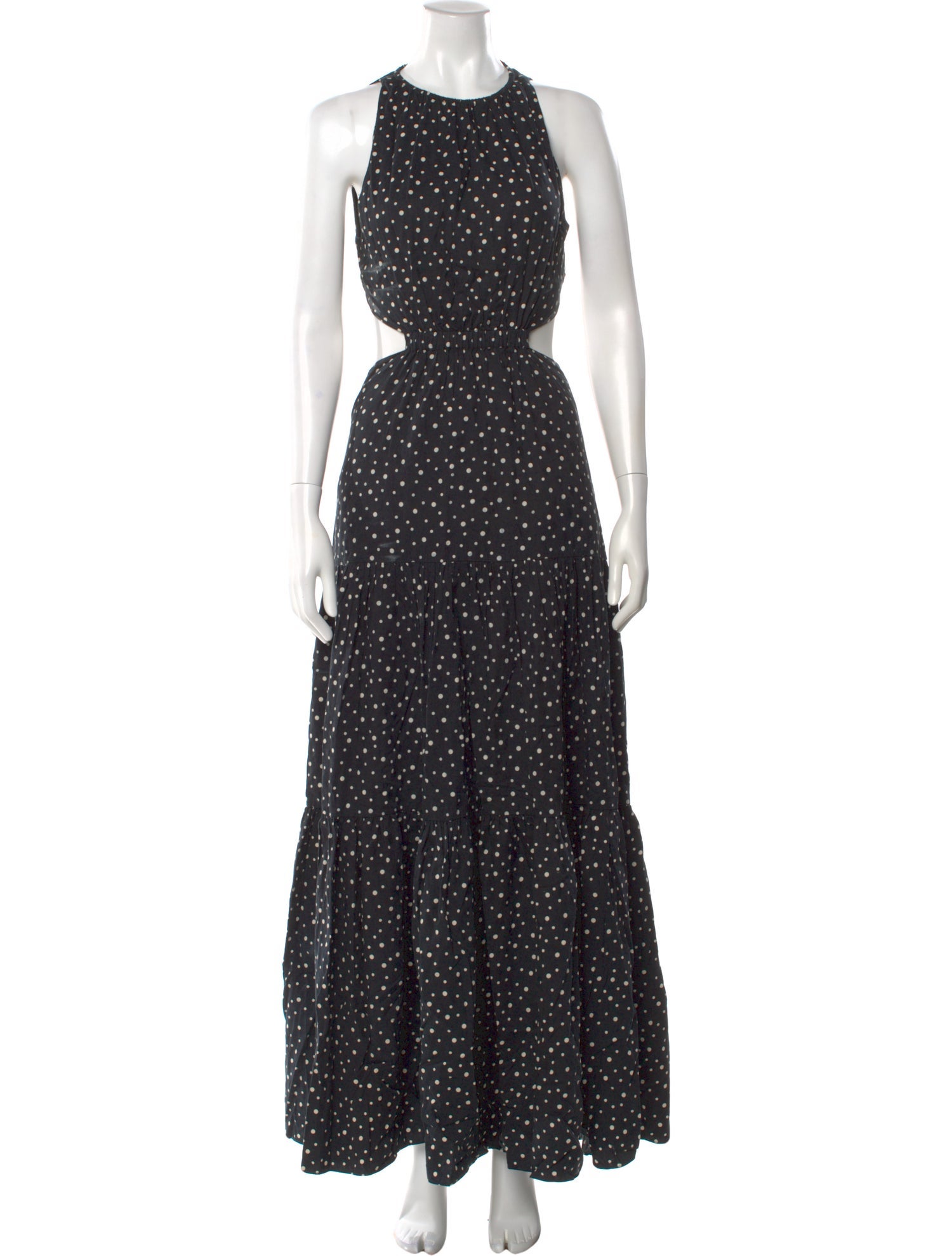 Significant Other Polka Dot Print Long Dress