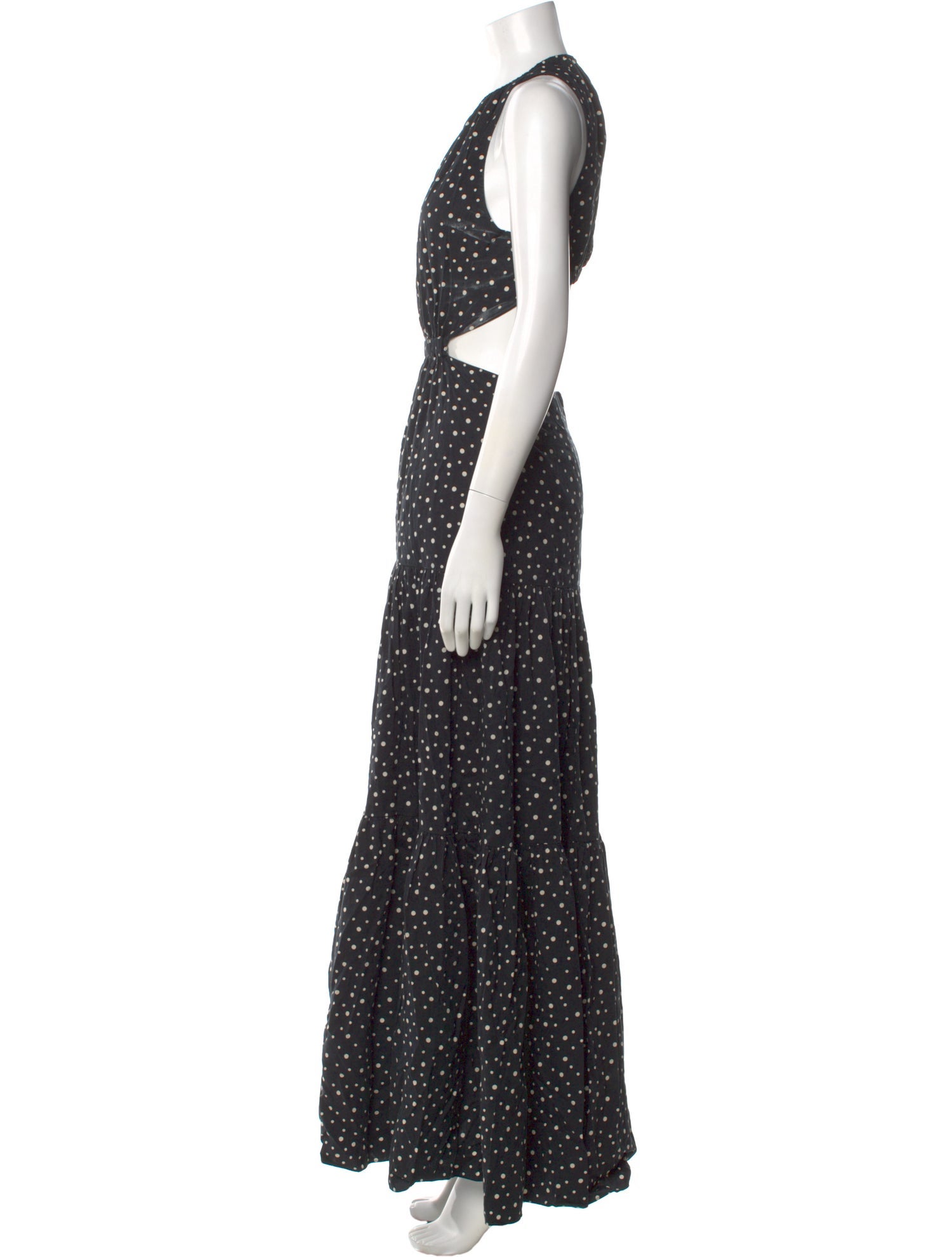 Significant Other Polka Dot Print Long Dress