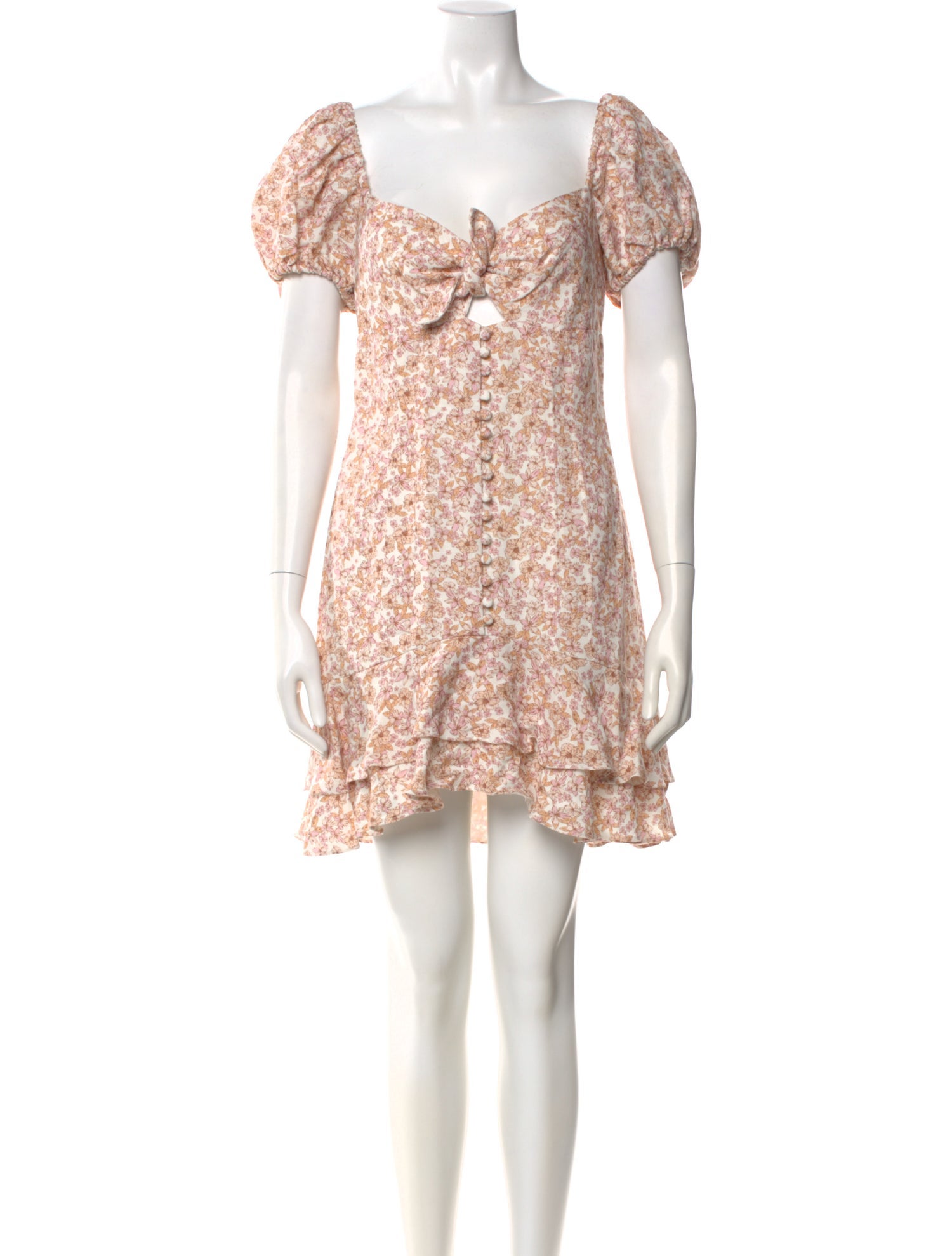 Significant Other Floral Print Mini Dress