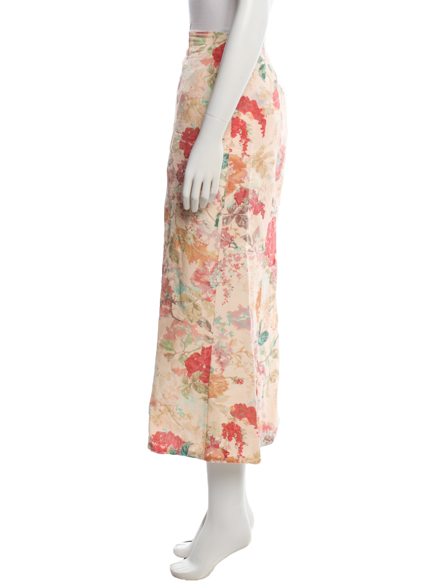 Significant Other Linen Midi Length Skirt