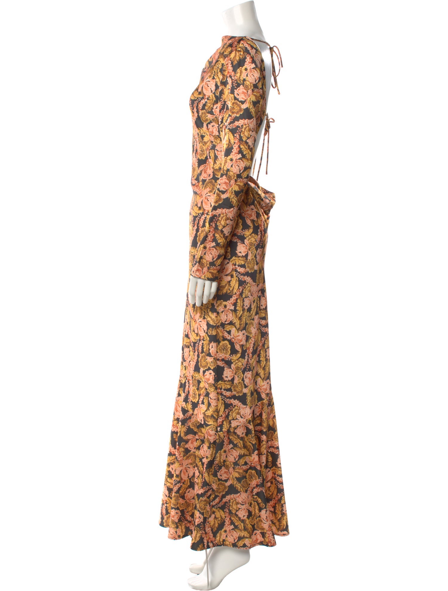 Significant Other Floral Print Long Dress