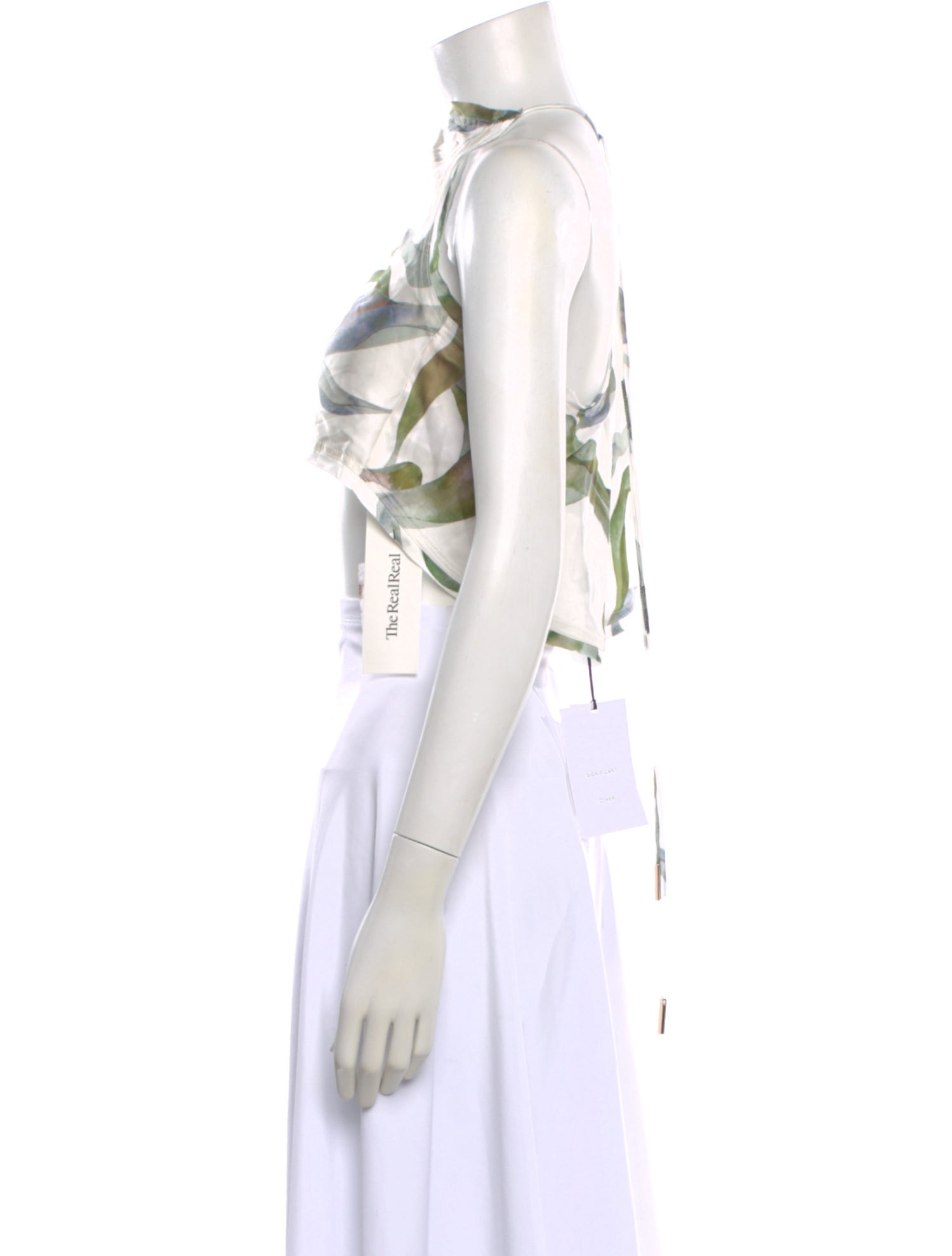 Significant Other Floral Print Asymmetrical Top