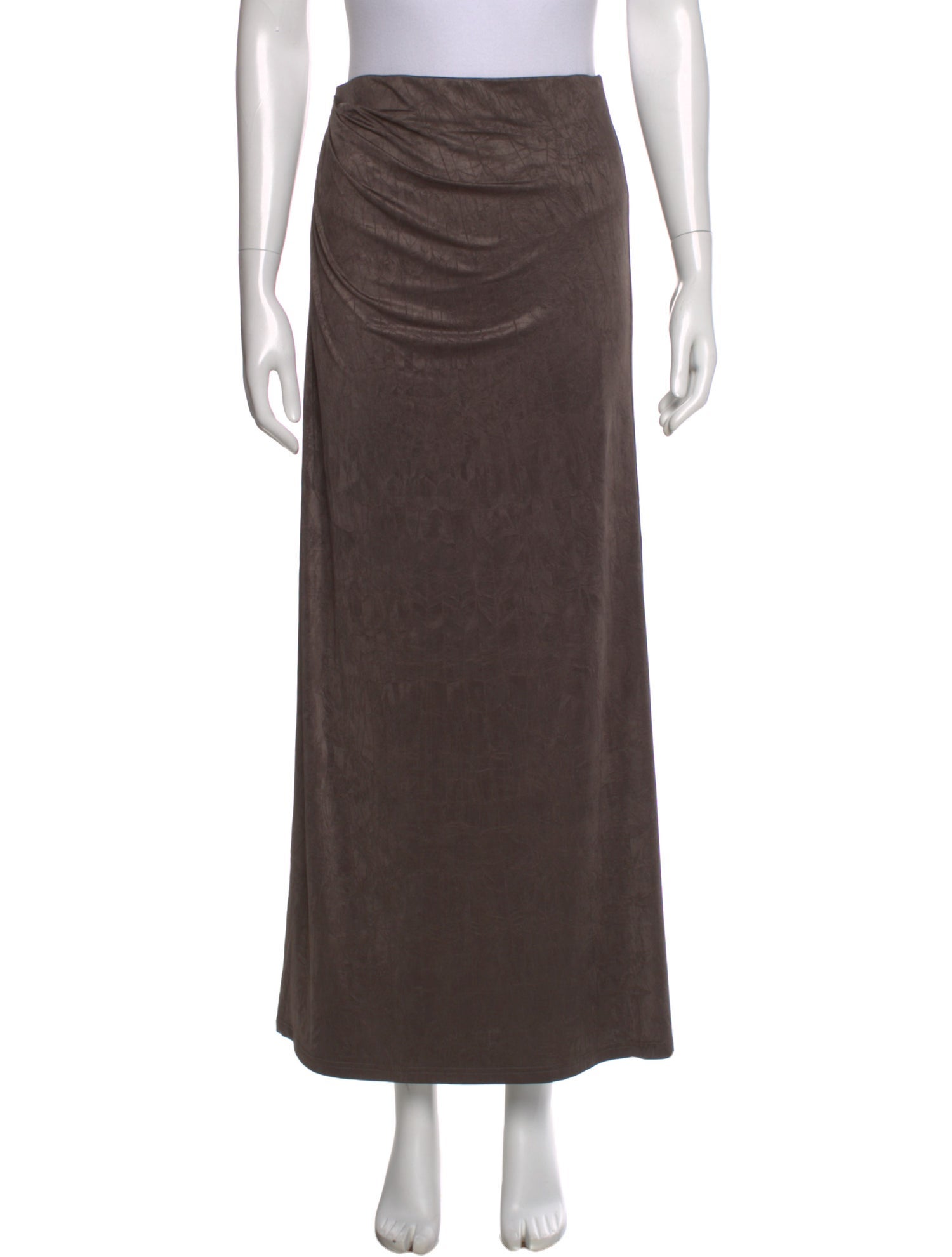 Significant Other Pleated Accents Midi Length Skirt