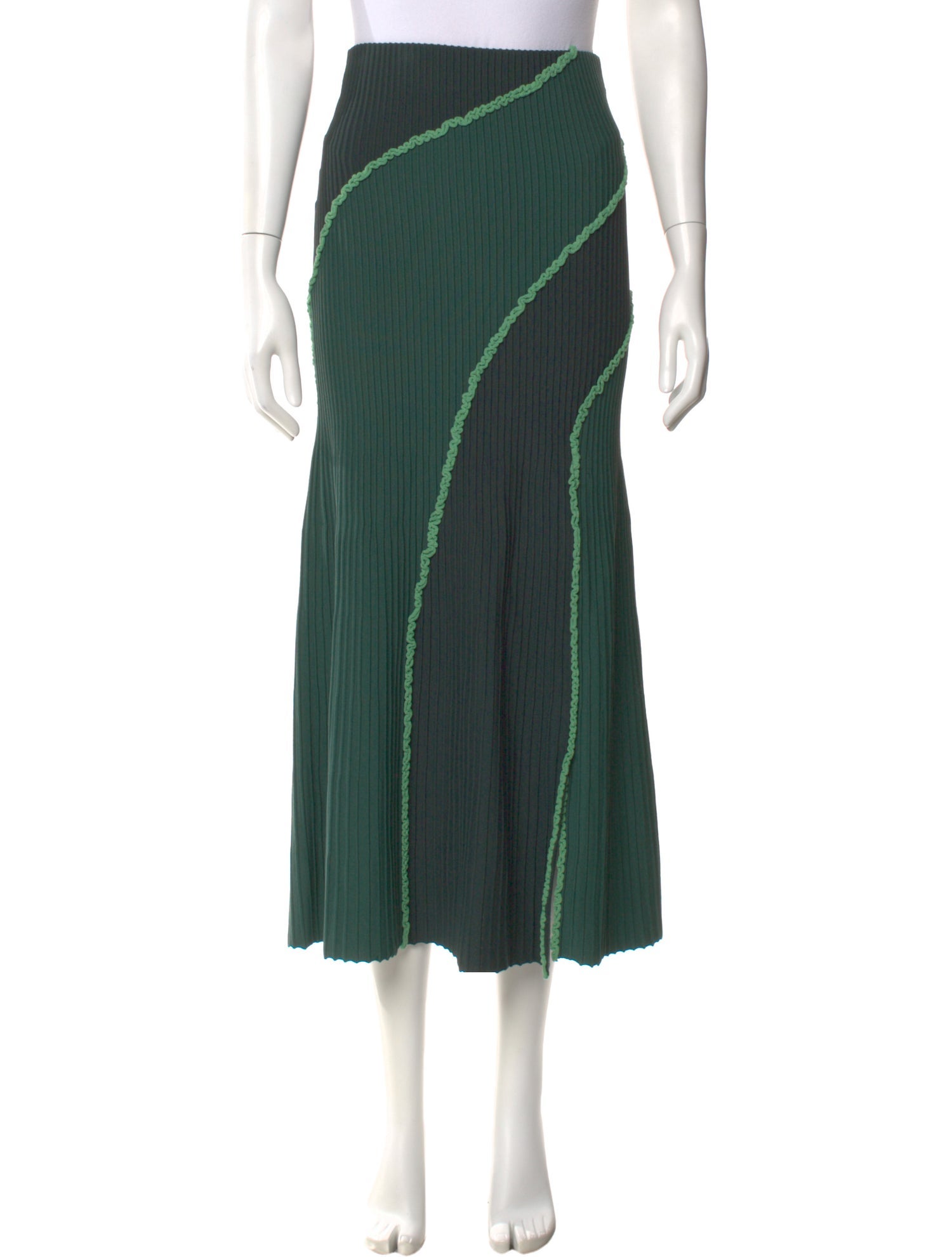 Significant Other Striped Midi Length Skirt