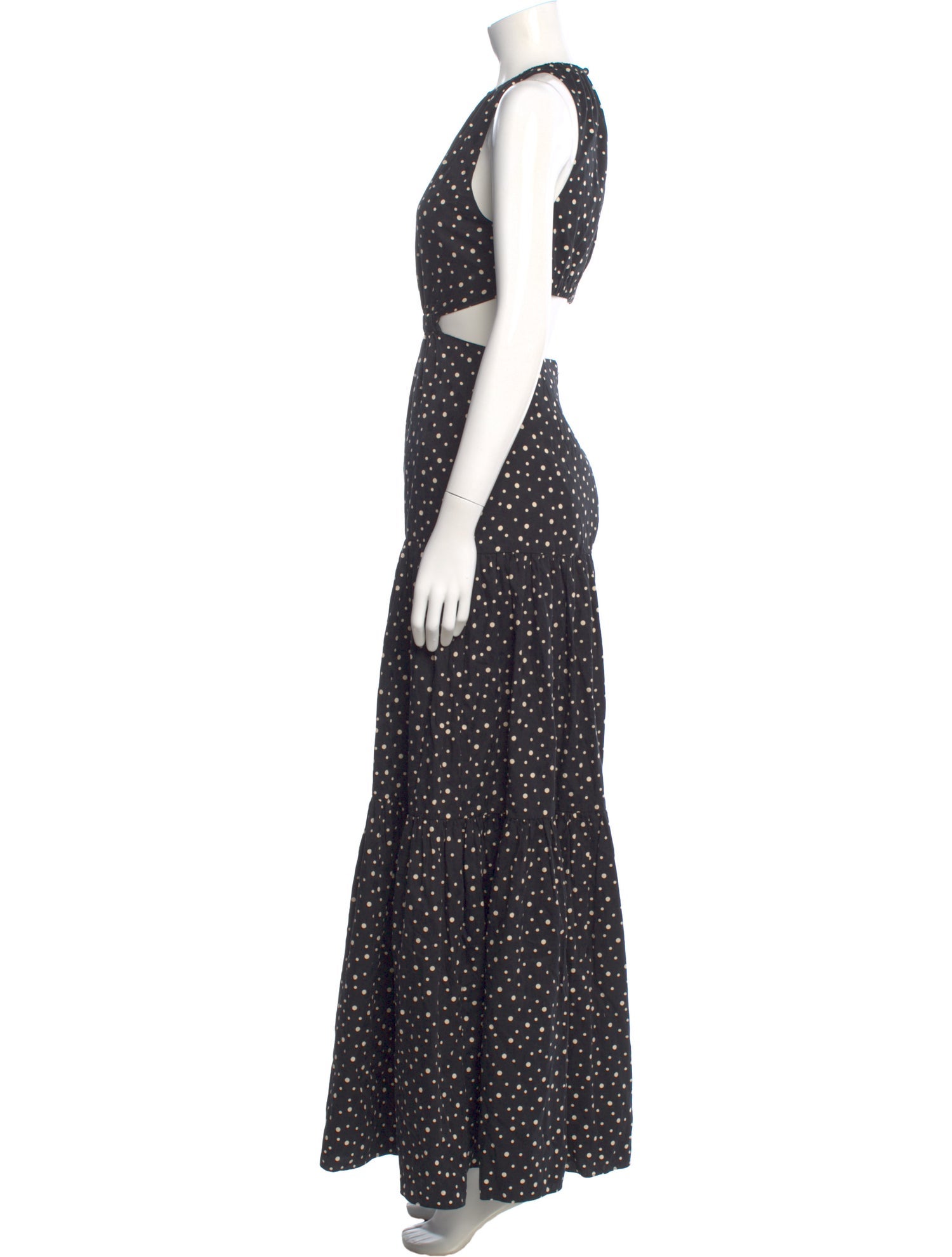 Significant Other Polka Dot Print Long Dress