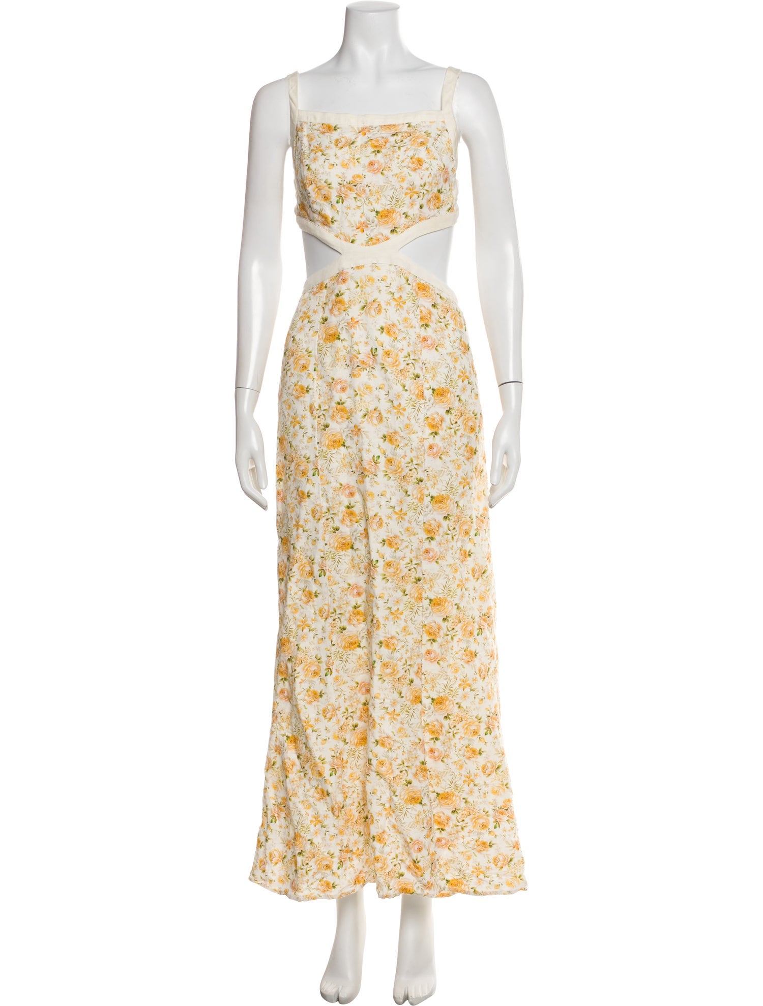 Significant Other Floral Print Midi Length Dress