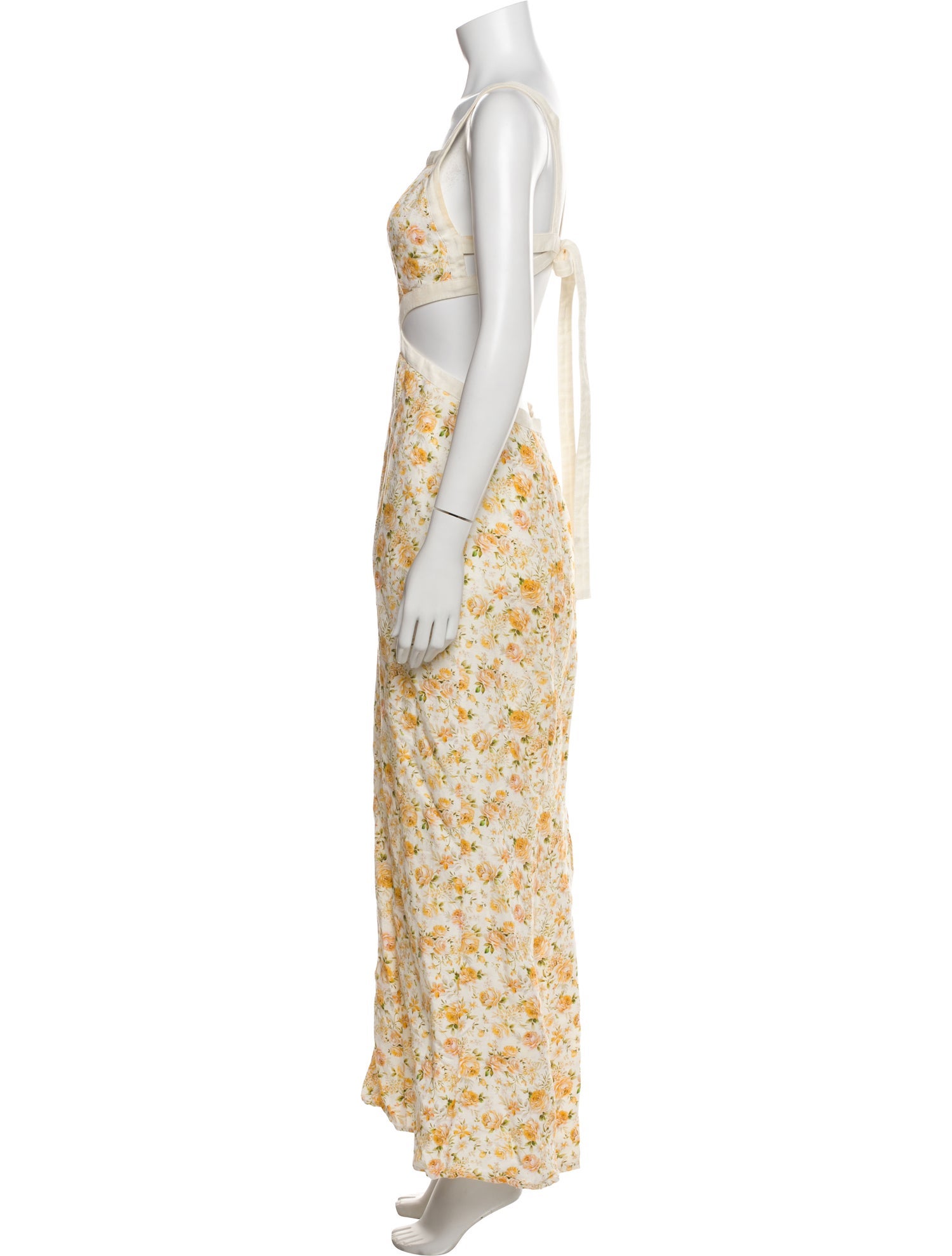 Significant Other Floral Print Midi Length Dress