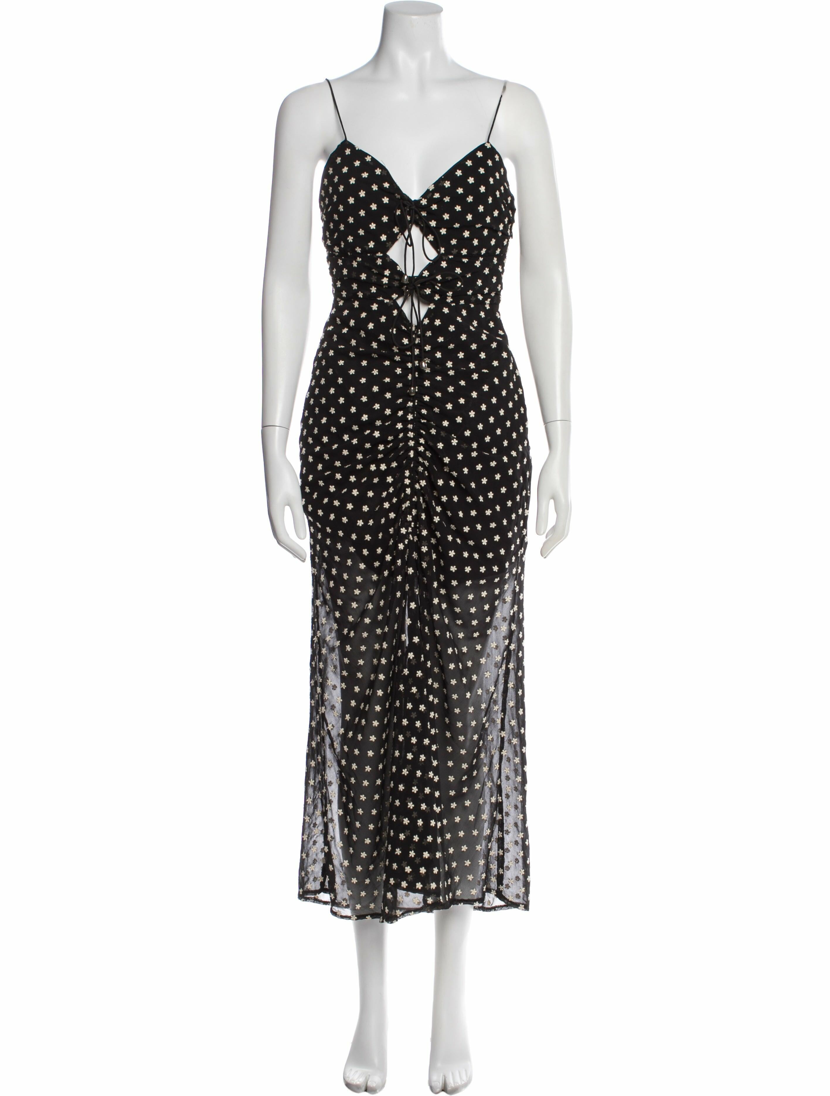 Significant Other Floral Print Midi Length Dress