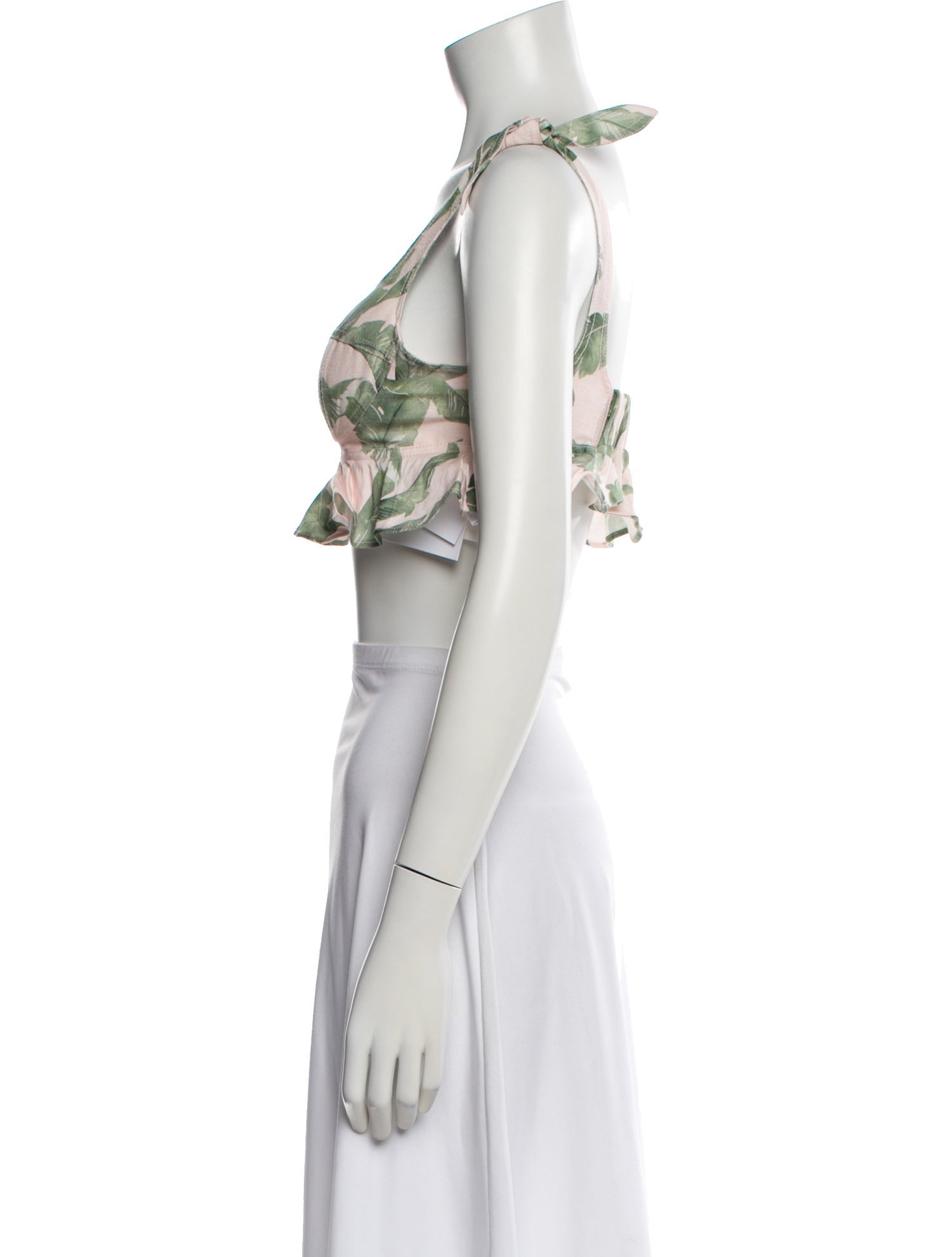 Significant Other Floral Print V-Neck Crop Top w/ Tags