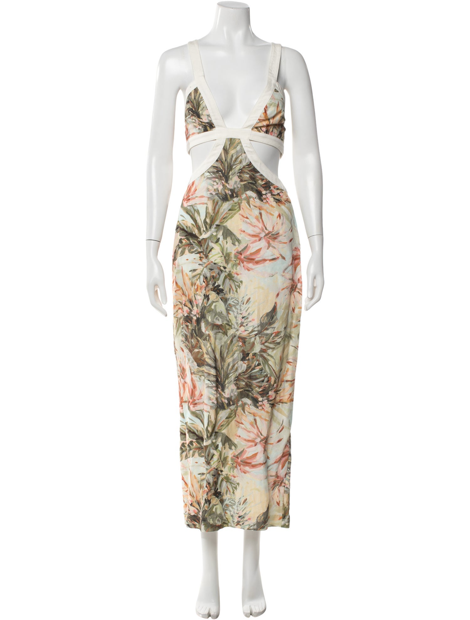 Significant Other Floral Print Long Dress