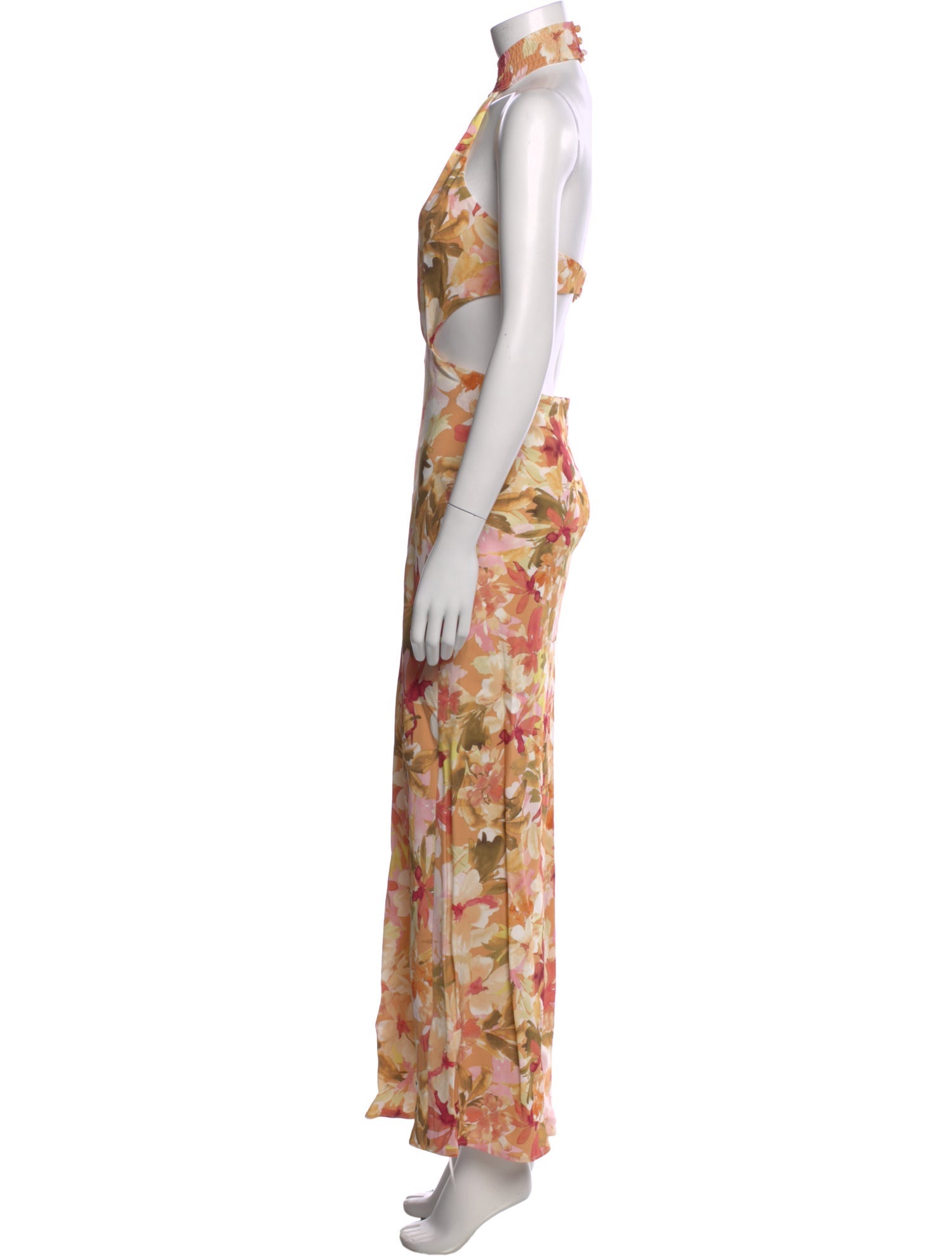 Significant Other Floral Print Long Dress