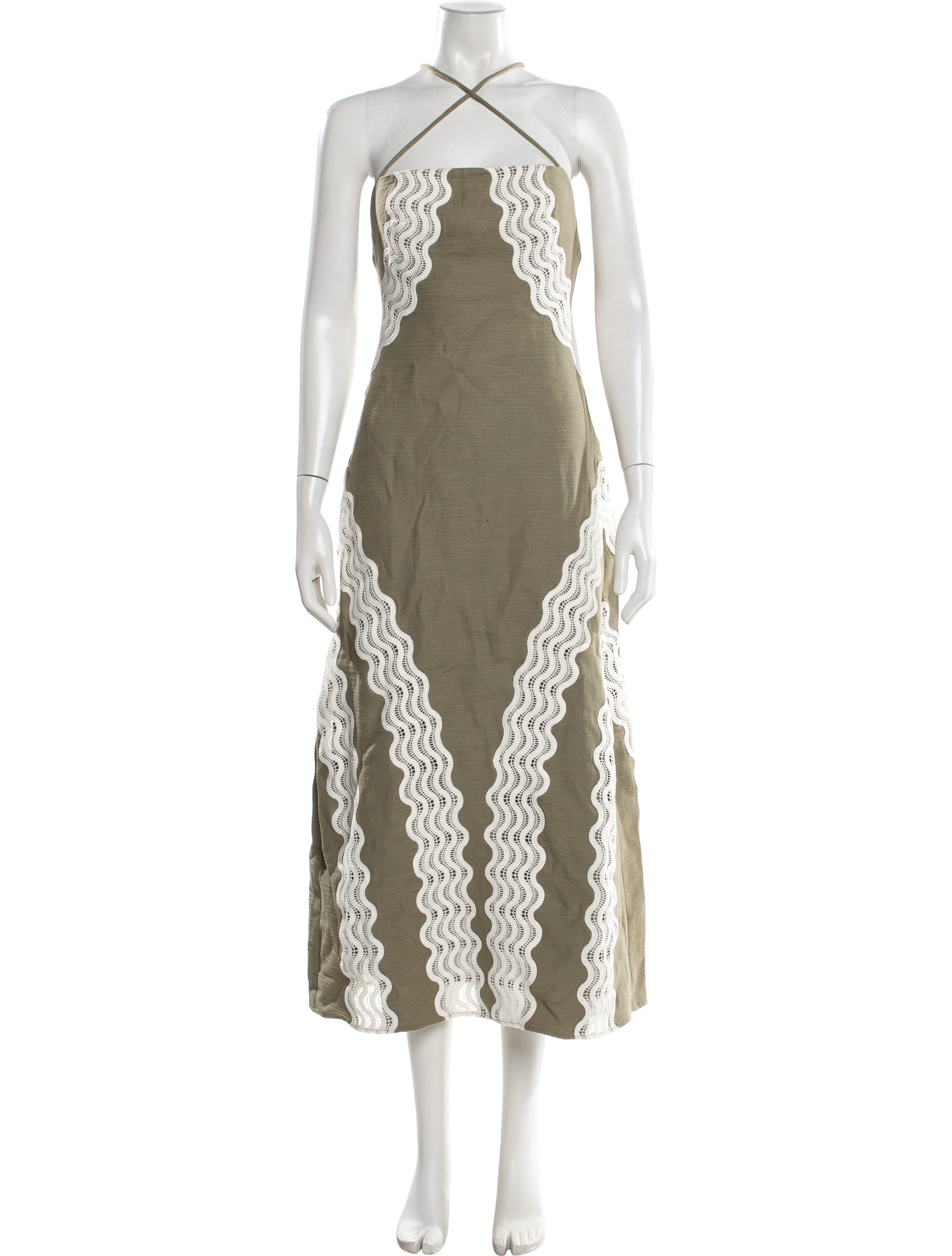 Significant Other Lace Pattern Midi Length Dress