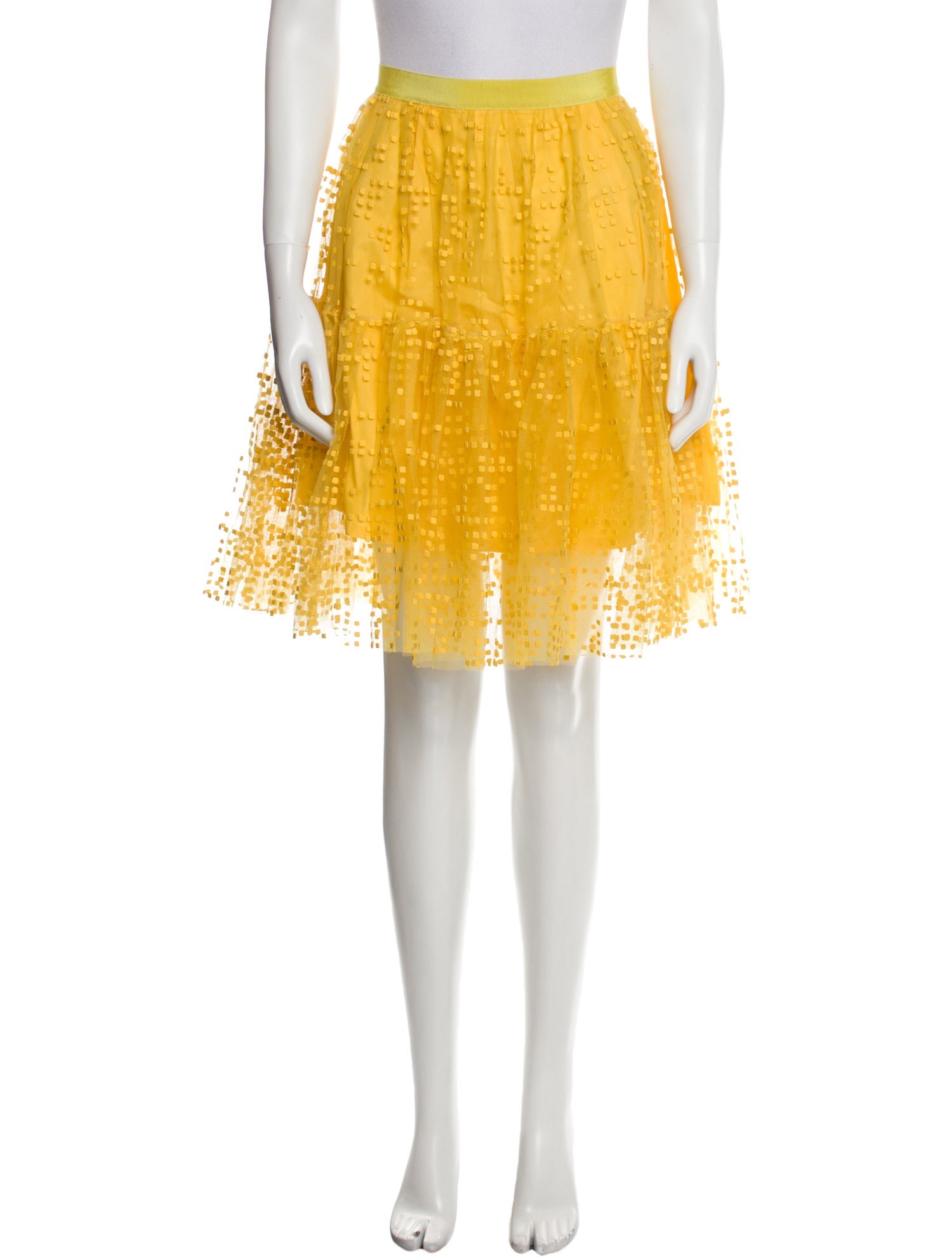 Si-Jay Patterned Knee-Length Skirt