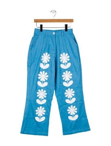 Sindiso Khumalo Pants Floral Print Wide Leg S