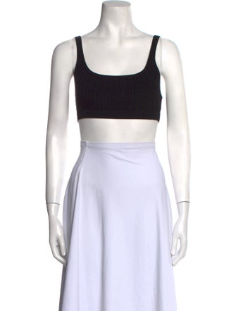 Simkhai Square Neckline Sleeveless Crop Top