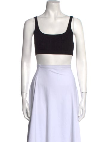 Simkhai Tops Square Neckline Sleeveless Crop Top 11. | XXS