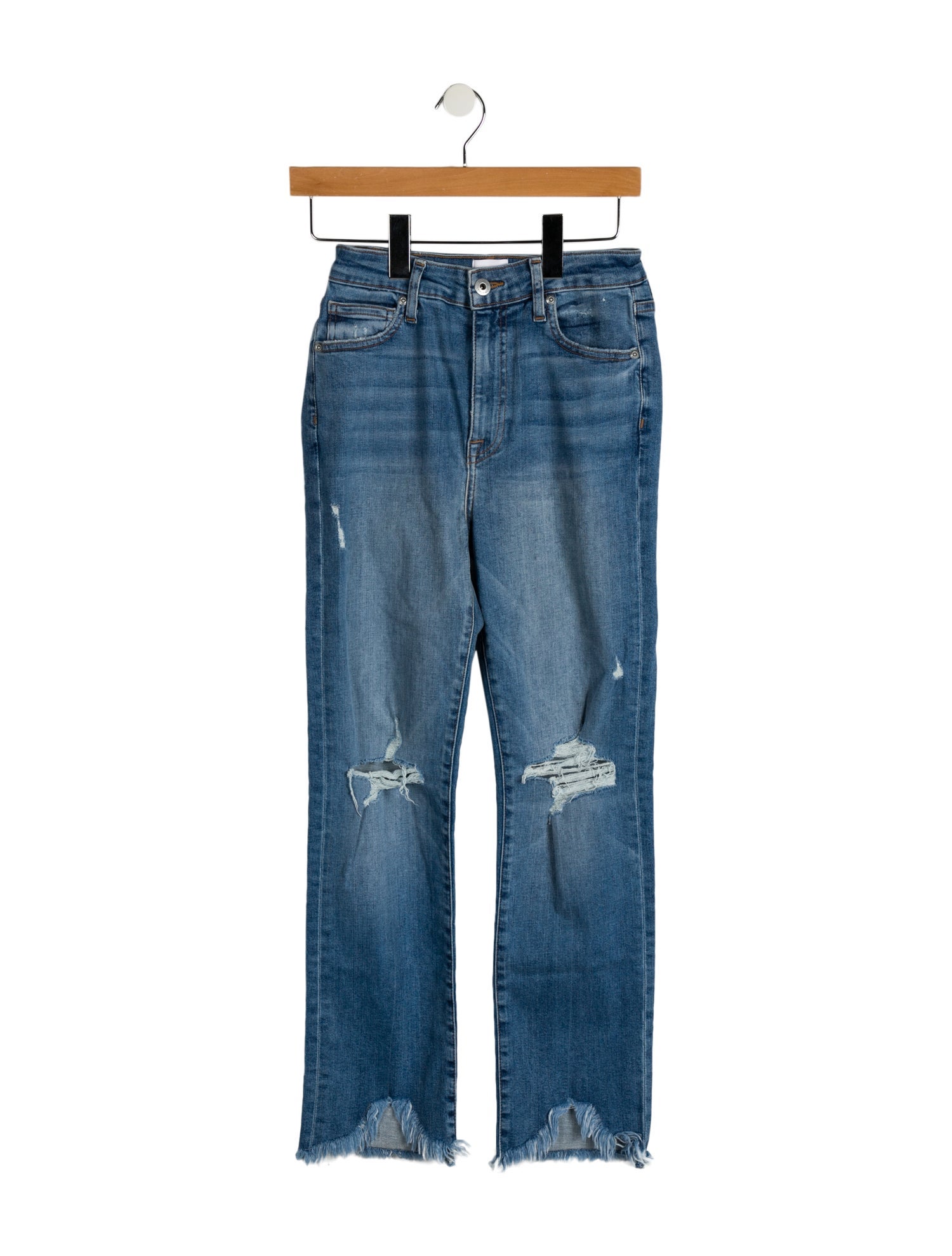 Simkhai Mid-Rise Straight Leg Jeans