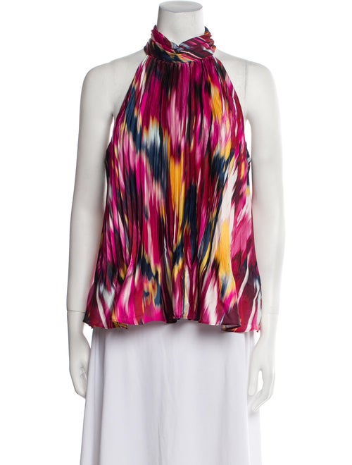 Simkhai Printed Halterneck Blouse