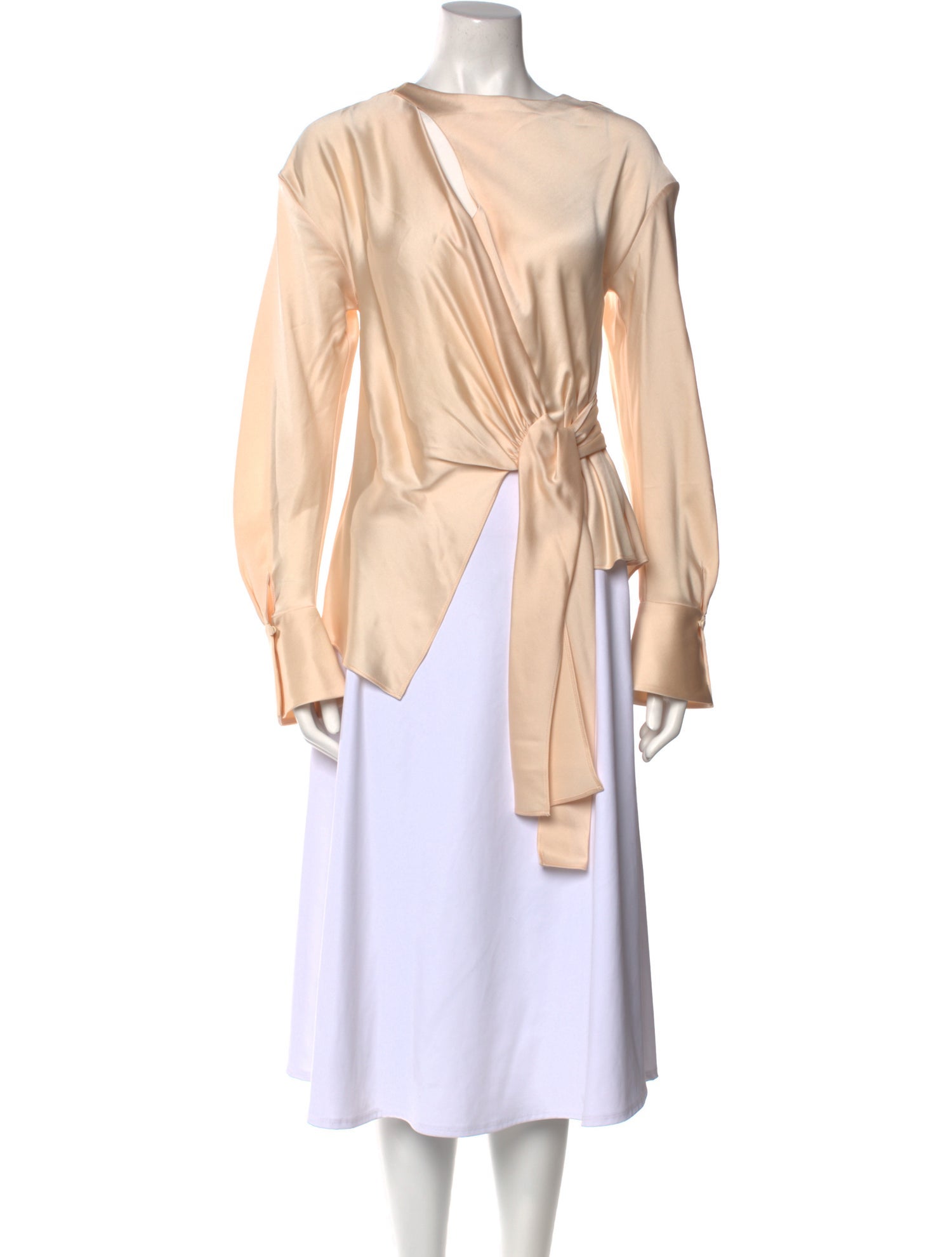 Simkhai Satin Crew Neck Blouse w/ Tags