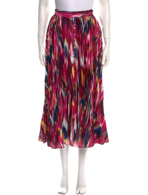 Simkhai Printed Midi Length Skirt