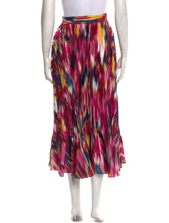 Simkhai Printed Midi Length Skirt