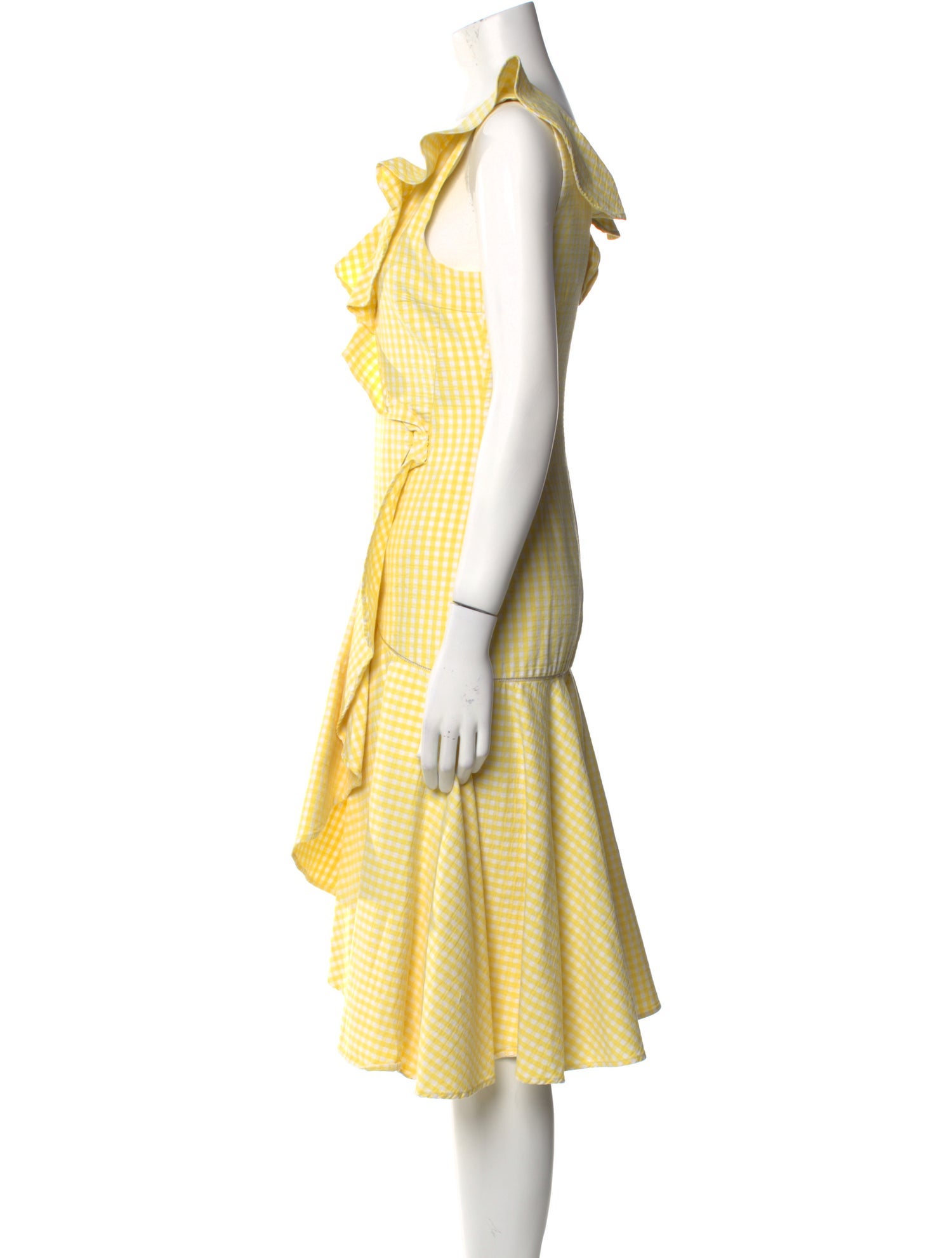 Simkhai Plaid Print Midi Length Dress