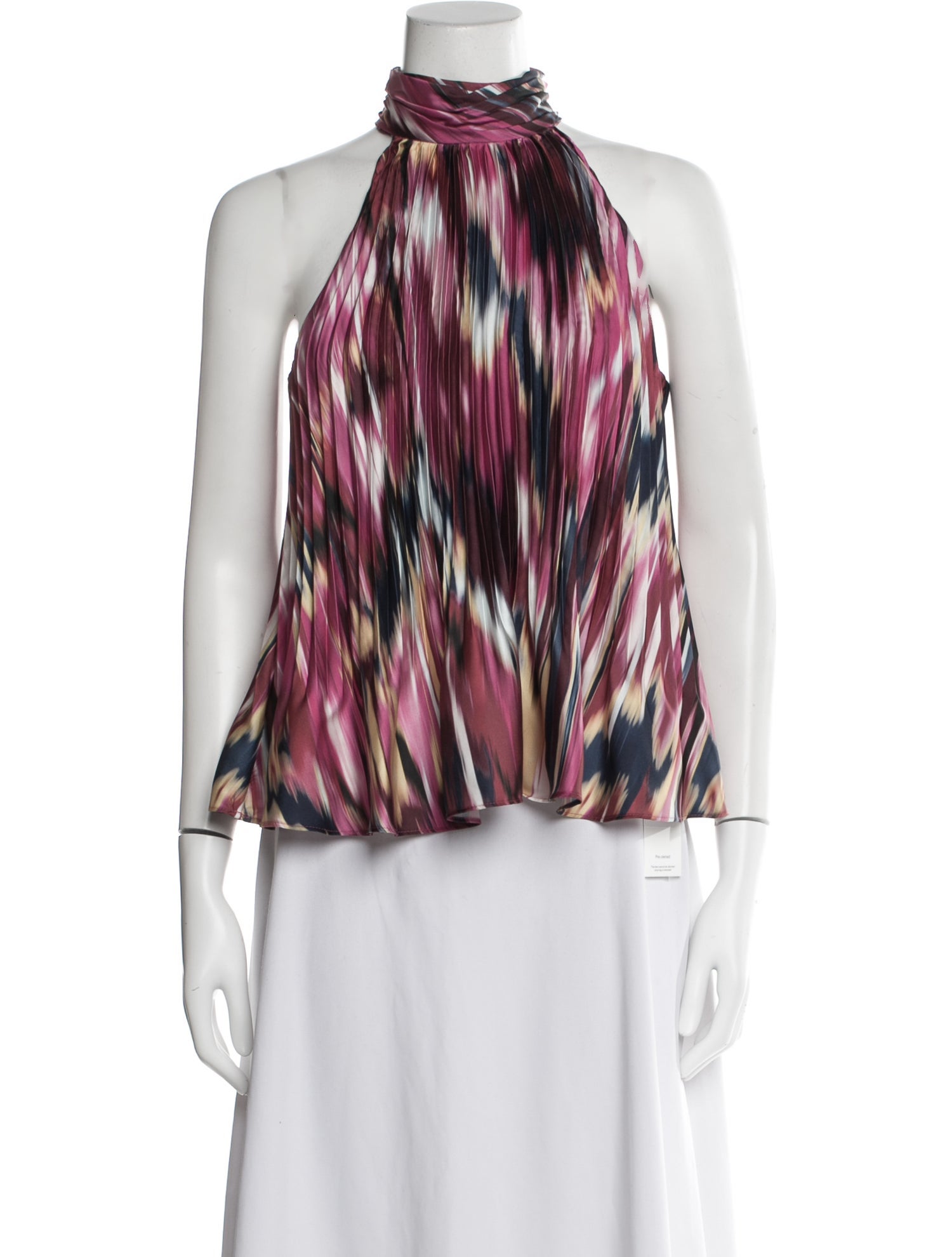 Simkhai Printed Mock Neck Blouse w/ Tags