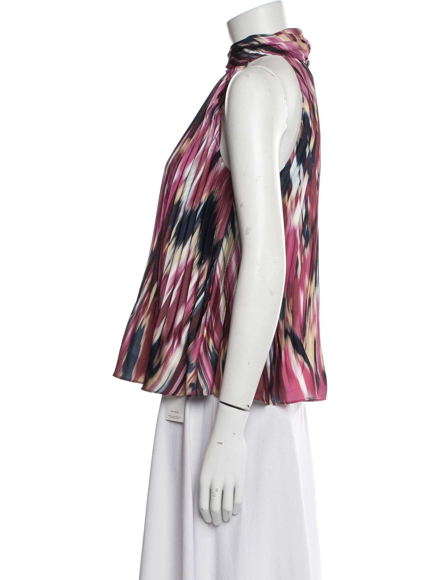 Simkhai Printed Mock Neck Blouse w/ Tags