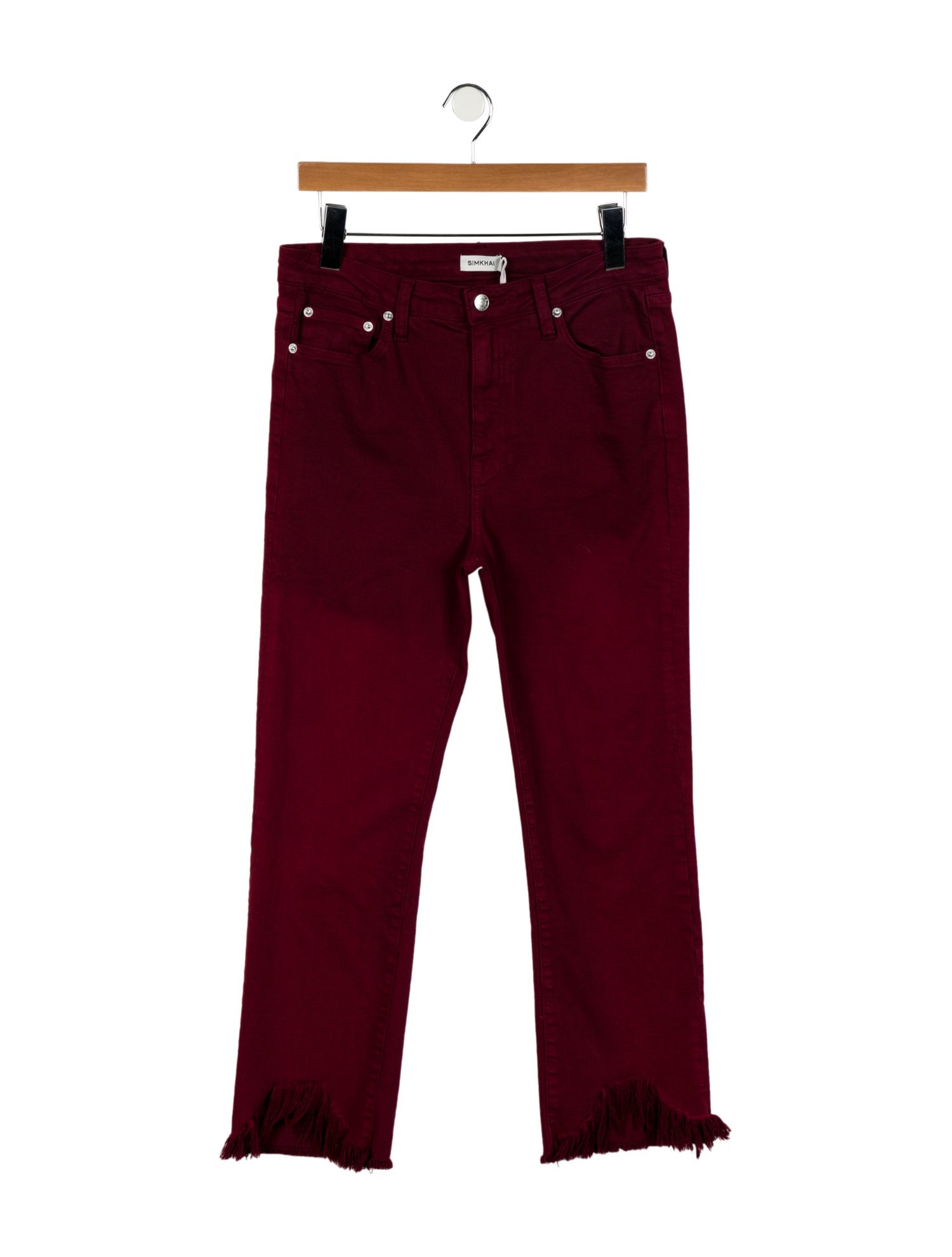 Simkhai High-Rise Straight Leg Jeans
