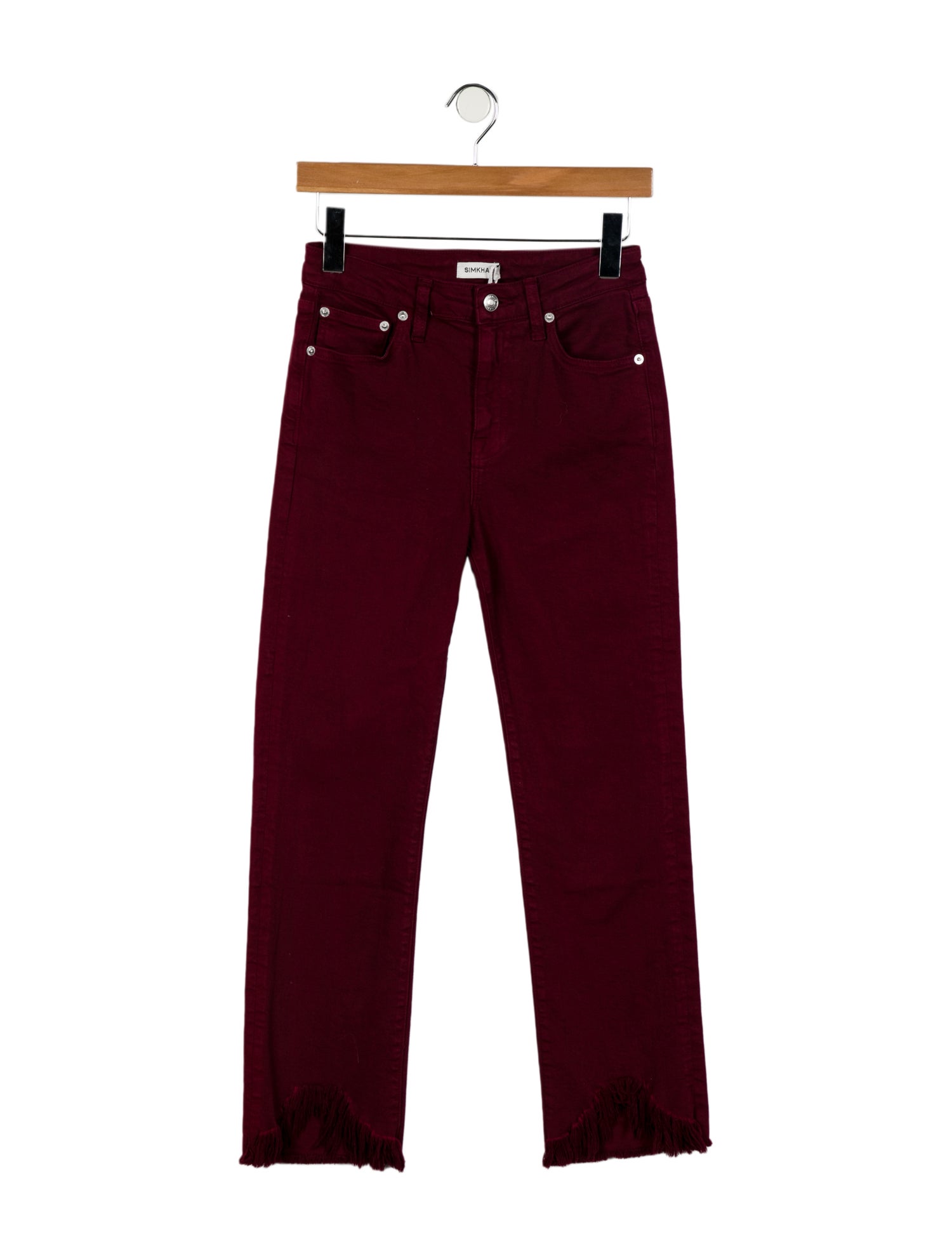 Simkhai Mid-Rise Straight Leg Jeans