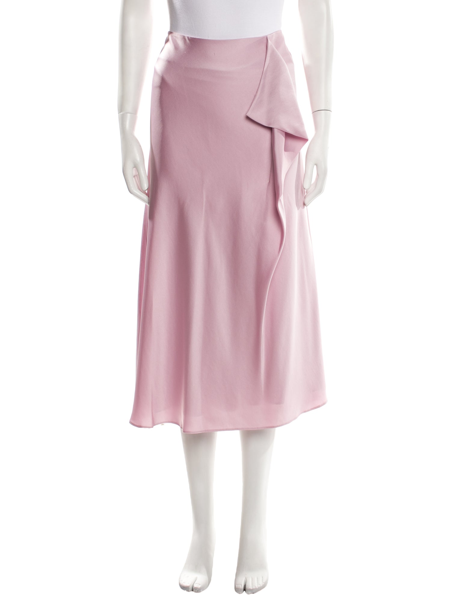 Simkhai Satin Midi Length Skirt