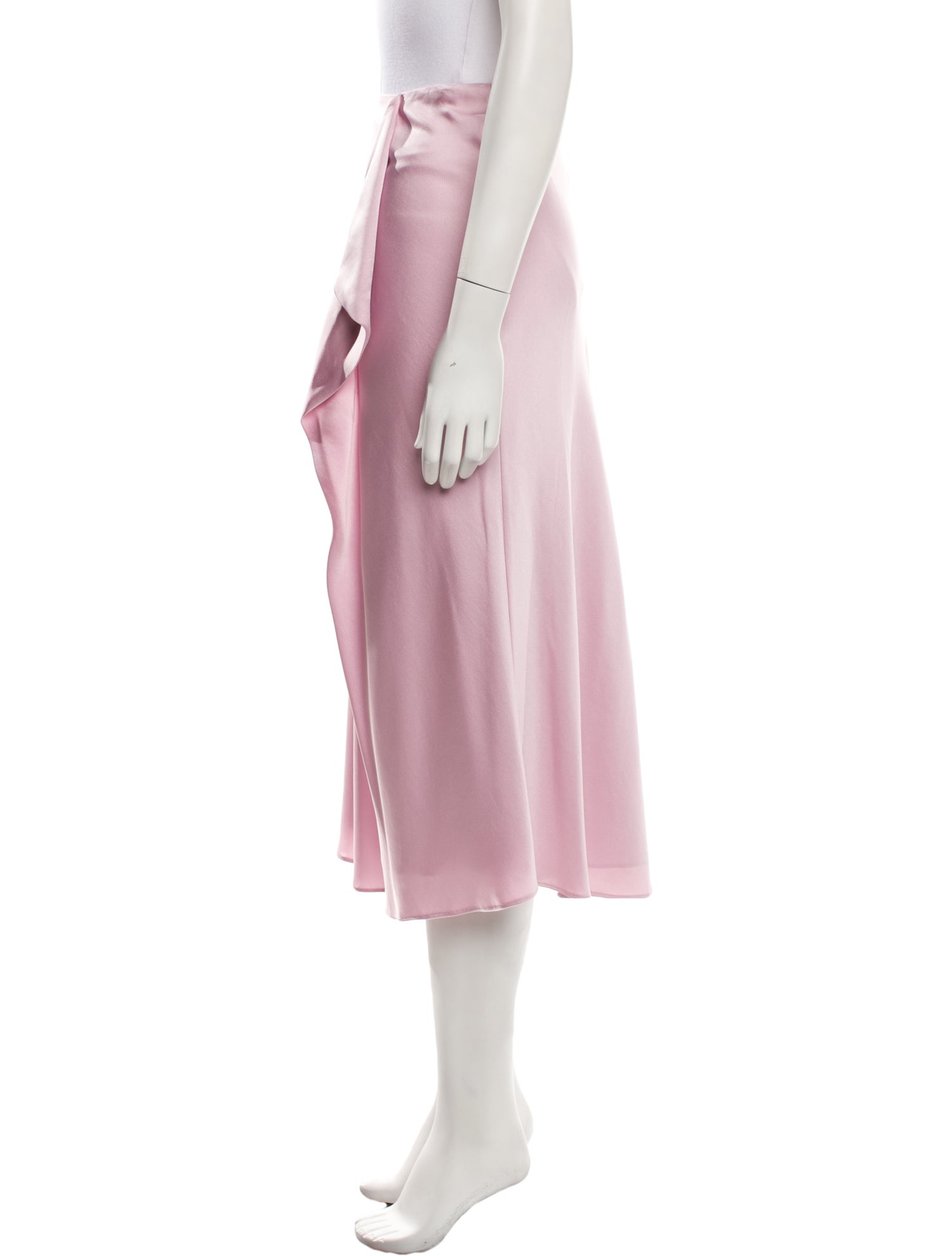 Simkhai Satin Midi Length Skirt