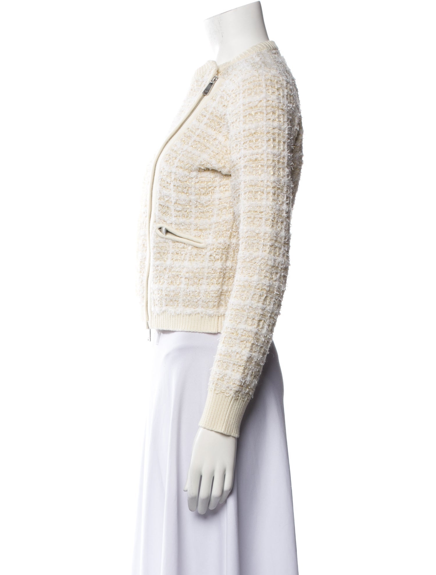 Simkhai Wool Tweed Pattern Evening Jacket