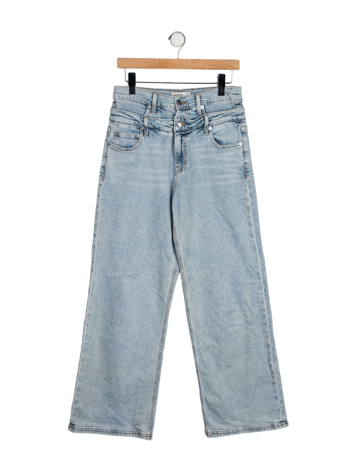 Simkhai High-Rise Wide Leg Jeans