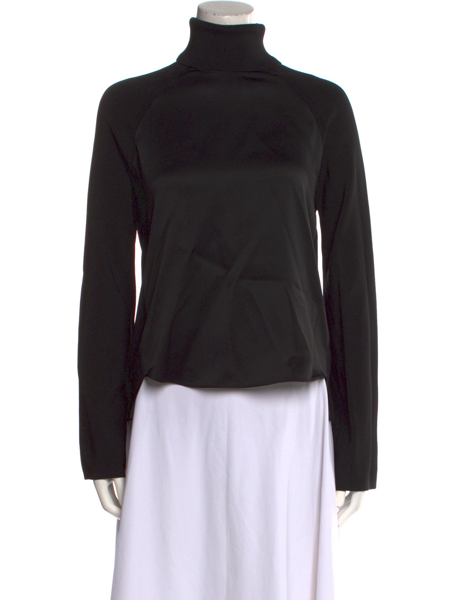 Simkhai Mock Neck Three-Quarter Sleeve Button-Up Top