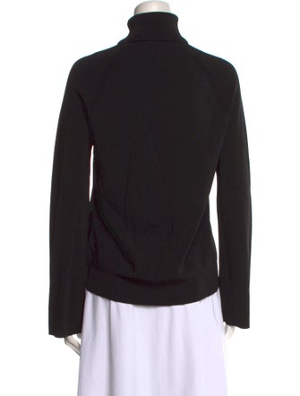 Simkhai Mock Neck Three-Quarter Sleeve Button-Up Top