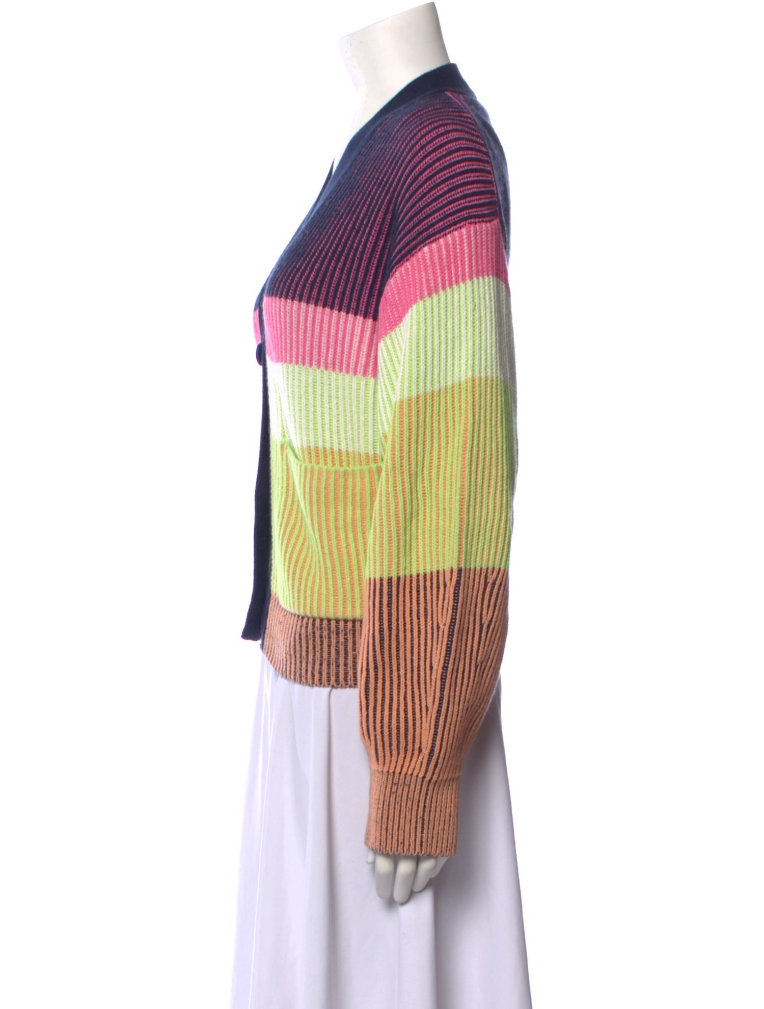Simkhai Striped V-Neck Sweater