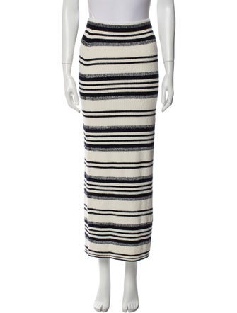 Simkhai Striped Midi Length Skirt