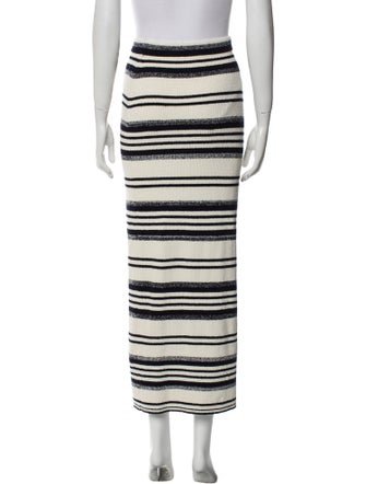 Simkhai Striped Midi Length Skirt