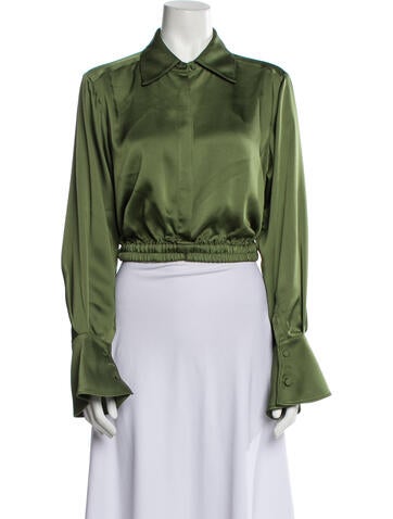 Simkhai Tops Long Sleeve Crop Top S